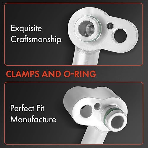 Miniatura 3 de A-Premium Conjunto de manguera de línea de descarga de AC compatible con Volkswagen Jetta 2005-2014, Golf 2010-2014, Rabbit 2006-2009, compresor a