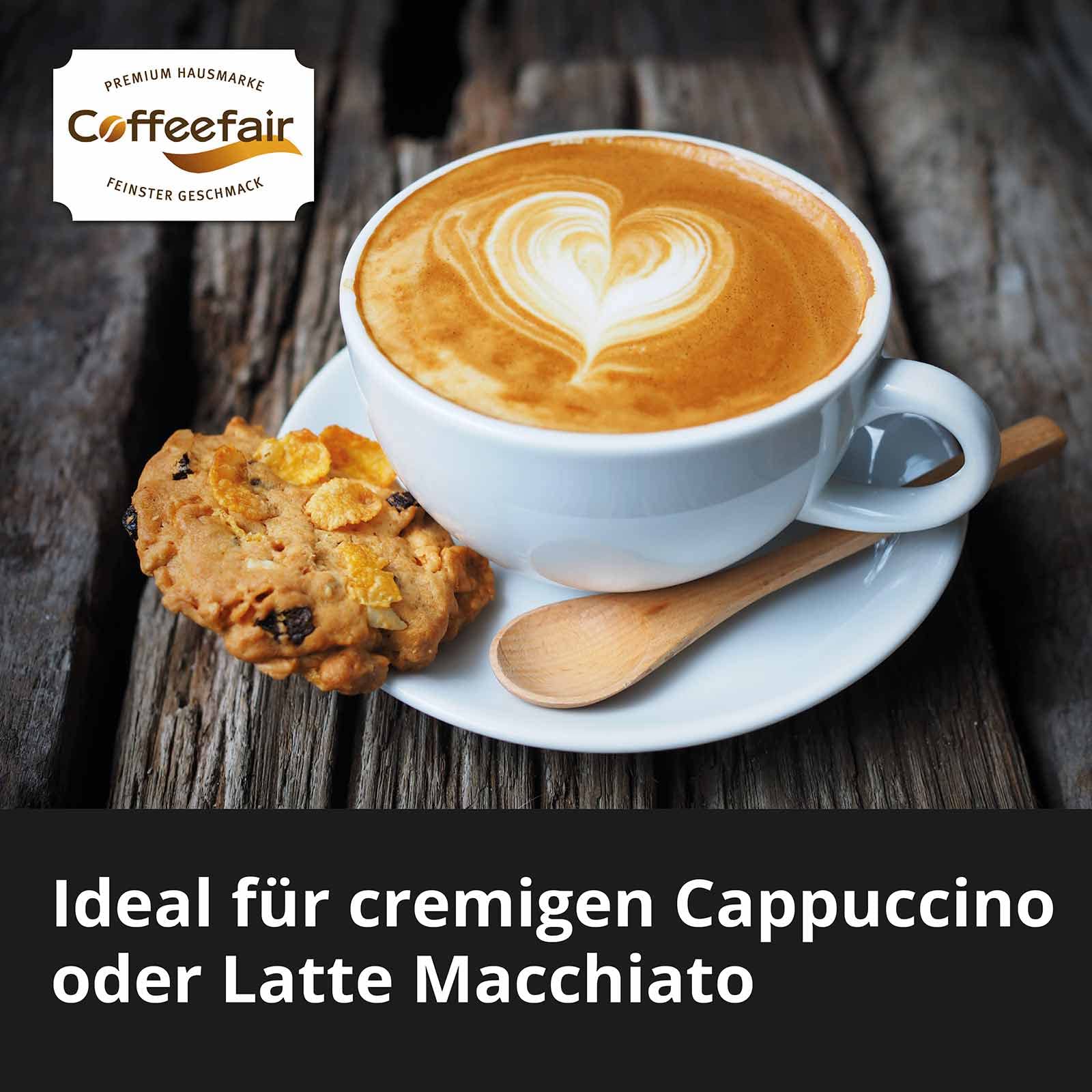 Coffeefair Cappuccino Topping 1 Instant-Milchpulver 10 x 1kg, Milchpulver für Kaffee- & Heißgetränkeautomaten, 32% Magermilchanteil