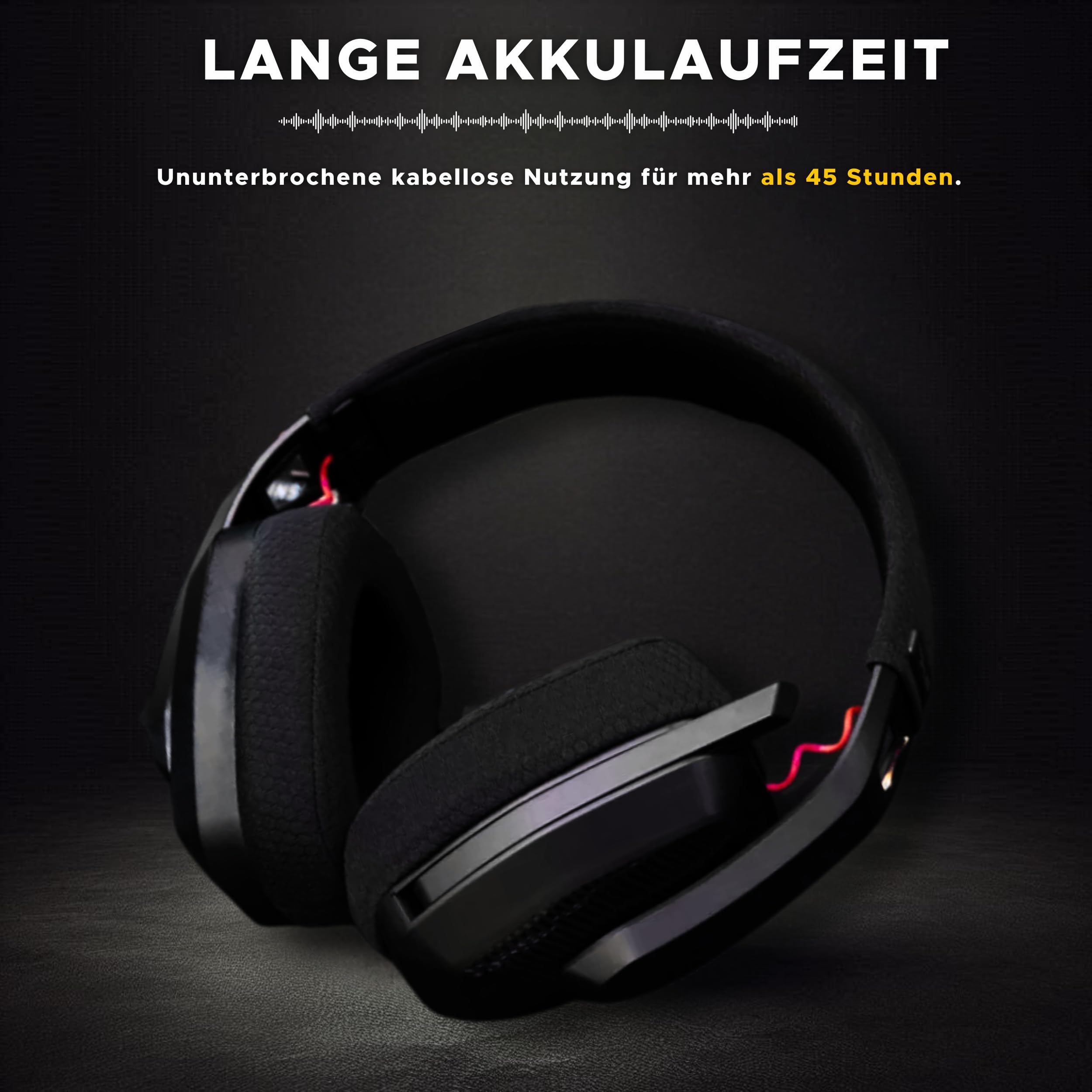 THE G-LAB - Korp Platinium - Kabelloses Gaming Headset Aufladbar PC/PS4/PS5 - Kabelloses Bluetooth / 2,4 GHz - Mit Hochwertigem Stereosound und Stabiler Verbindung - Neu