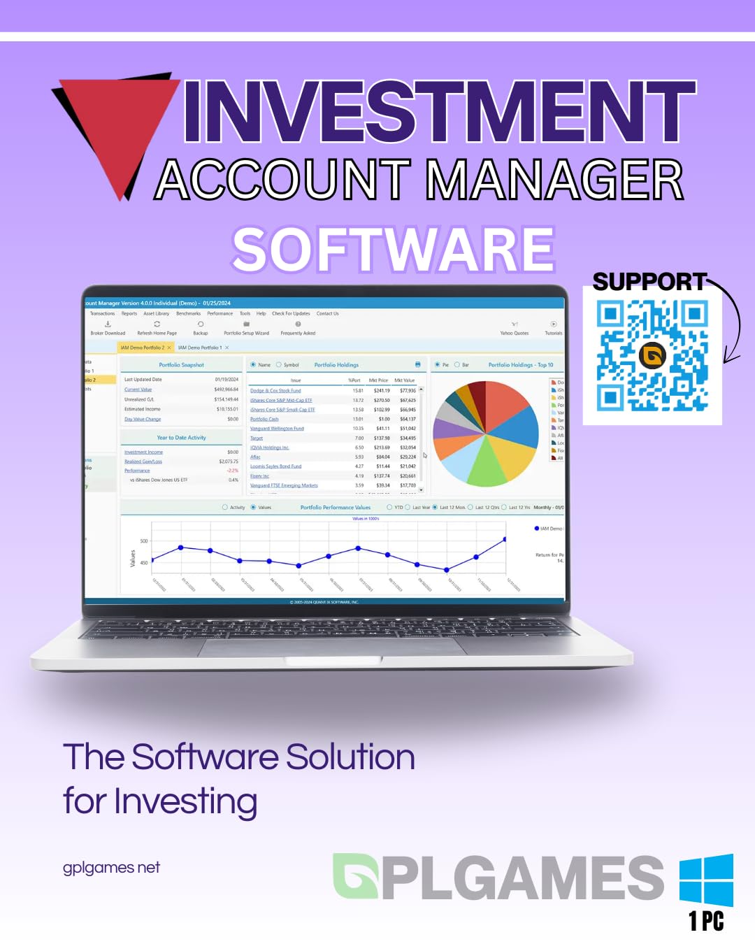 Investment Account Manager Pro (Lifetime / 1 PC) (Instant Delivery)
