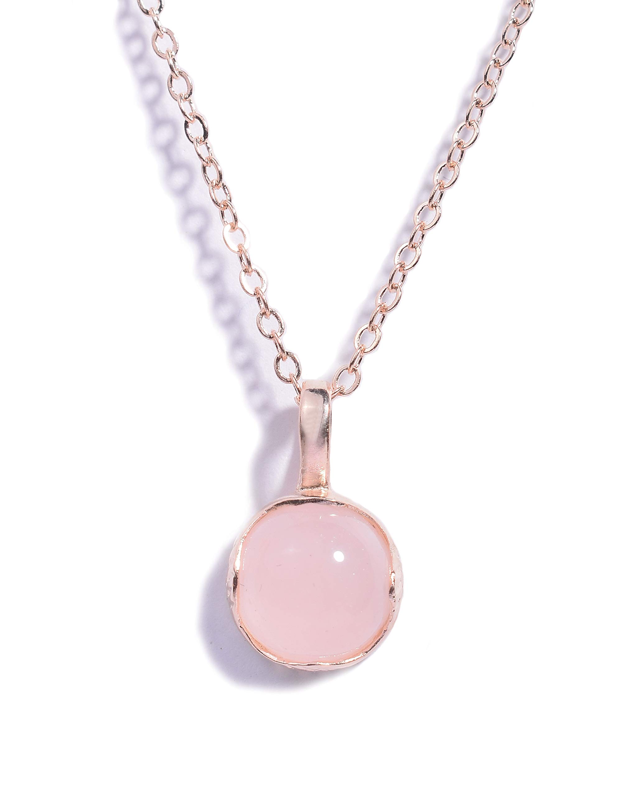Gempro Certified Rose Quartz Valentines Love Gemstone Pendant Necklace for Women (B08PVSXK58) Amazon Price History, Amazon Price Tracker
