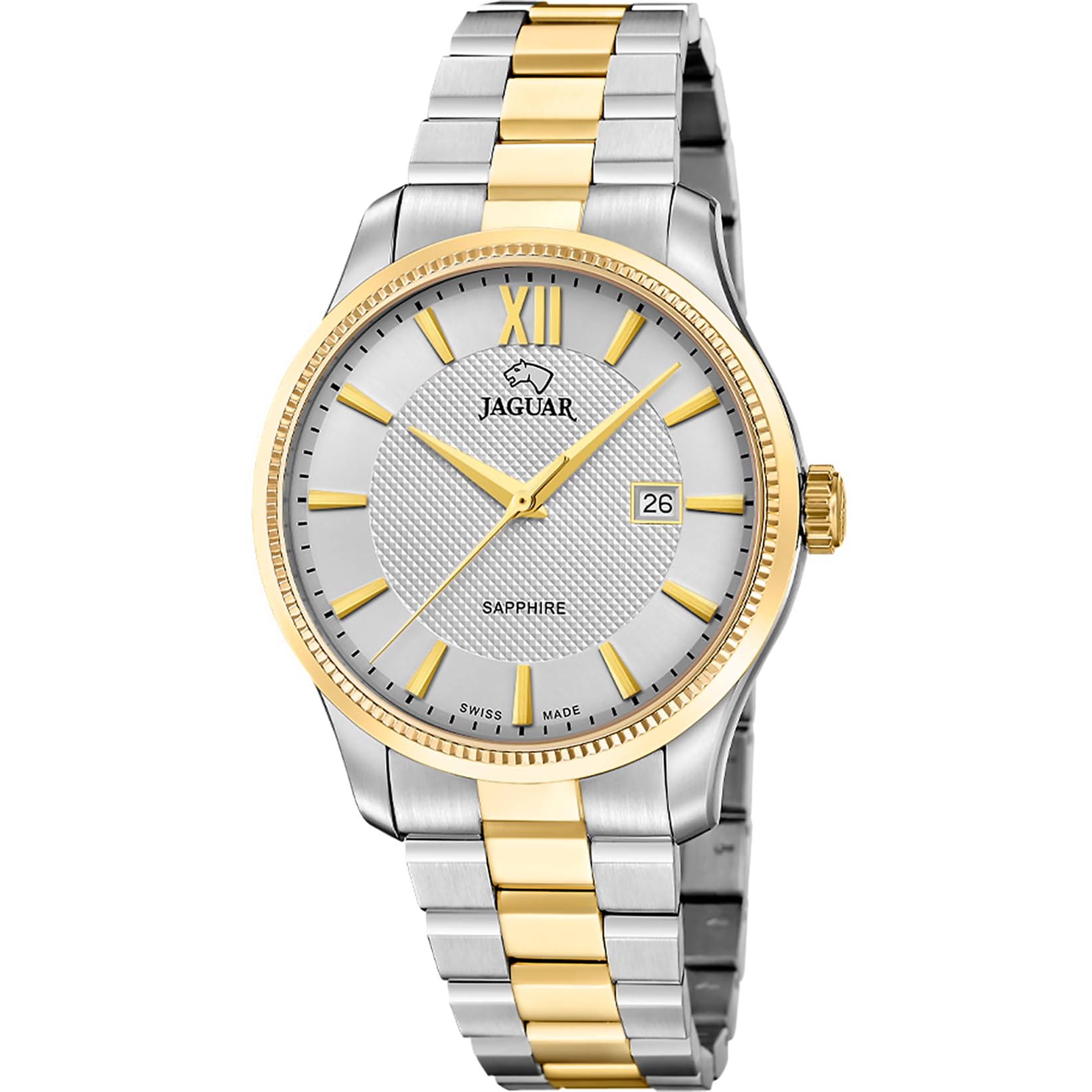 JAGUAR Swiss Made Reloj Hombre Analógico de Acero Inoxidable 316l