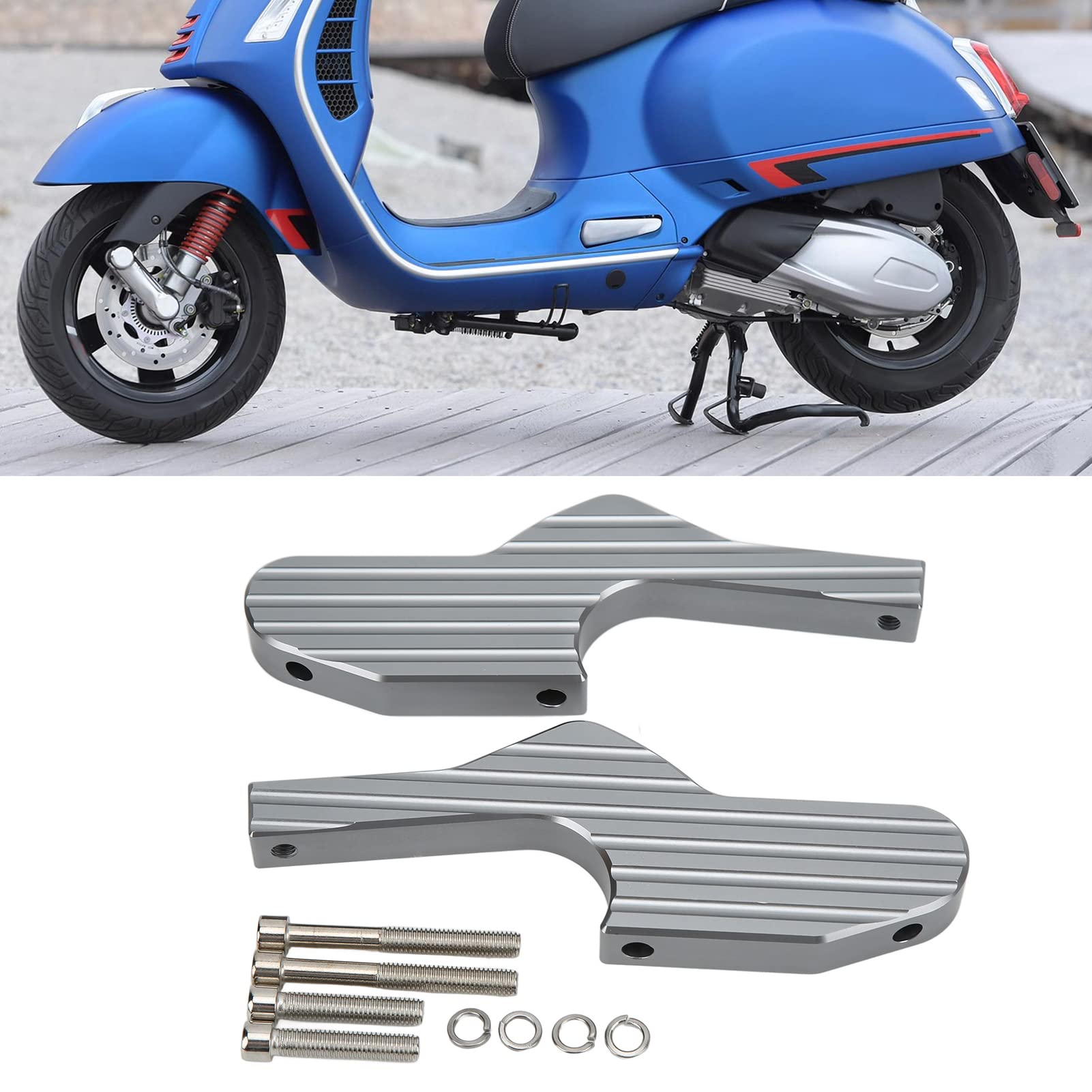 Erweiterte Fußrasten, Motorrad-Fußrastenverlängerung, Ersatzzubehör für Vespa GTS 300ie Super Sport