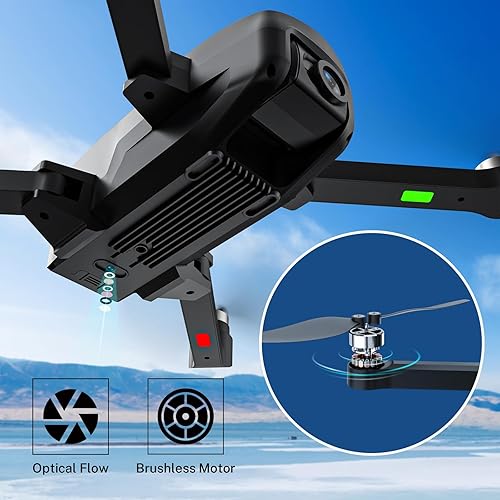 Miniatura 5 de Drones GPS H330S con cámara para adultos 4K, dron de transmisión de video 5G de largo alcance, menos de 8.78 oz, cuadricóptero RC con motor sin