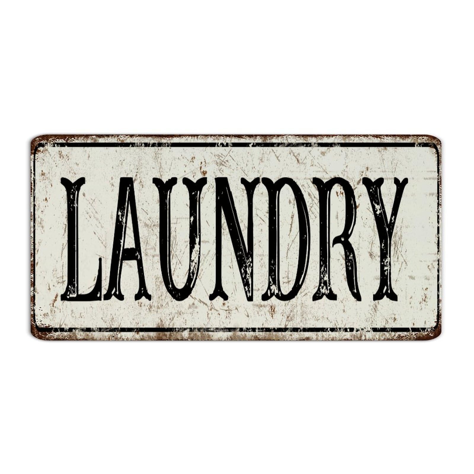 Custom Metal Sign Laundry Wall Décor Aluminum Metal Sign for Bathroom Room Garden Art Poster Gift for Fence 6x12 Inch