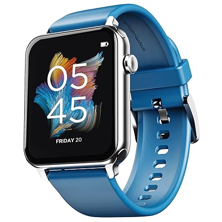 boAt Wave Call Smart Watch, Smart Talk with Advanced Dedicated Bluetooth Calling Chip, 1.69” HD Display with 550 NITS & 70% Color Gamut, 150+ Watch Faces, Multi-Sport Modes, HR, SpO2, IP68(Deep Blue) at Rs. 1699