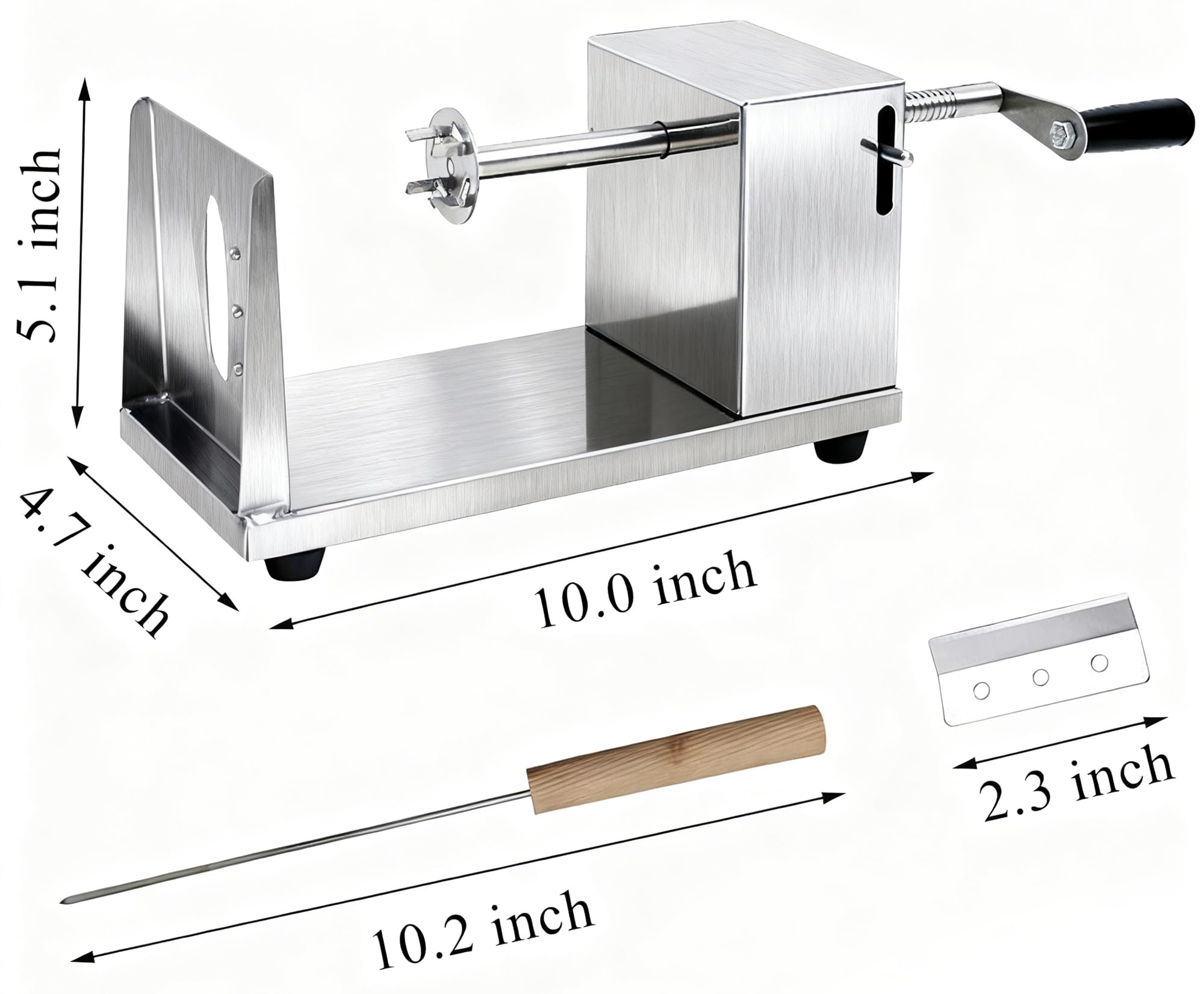 New Manual Spiral Potato Chips Cutting Machine Potato Twister Slicer Cutter Mach