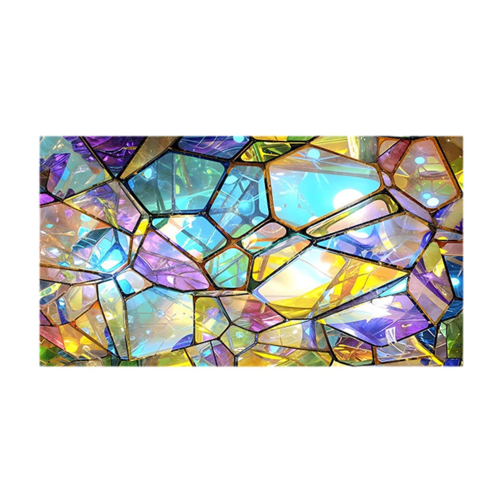 SKKWJEGE Rainbow Window Cling Multi-color Window Sticker for Bedroom Living Room Kitchen
