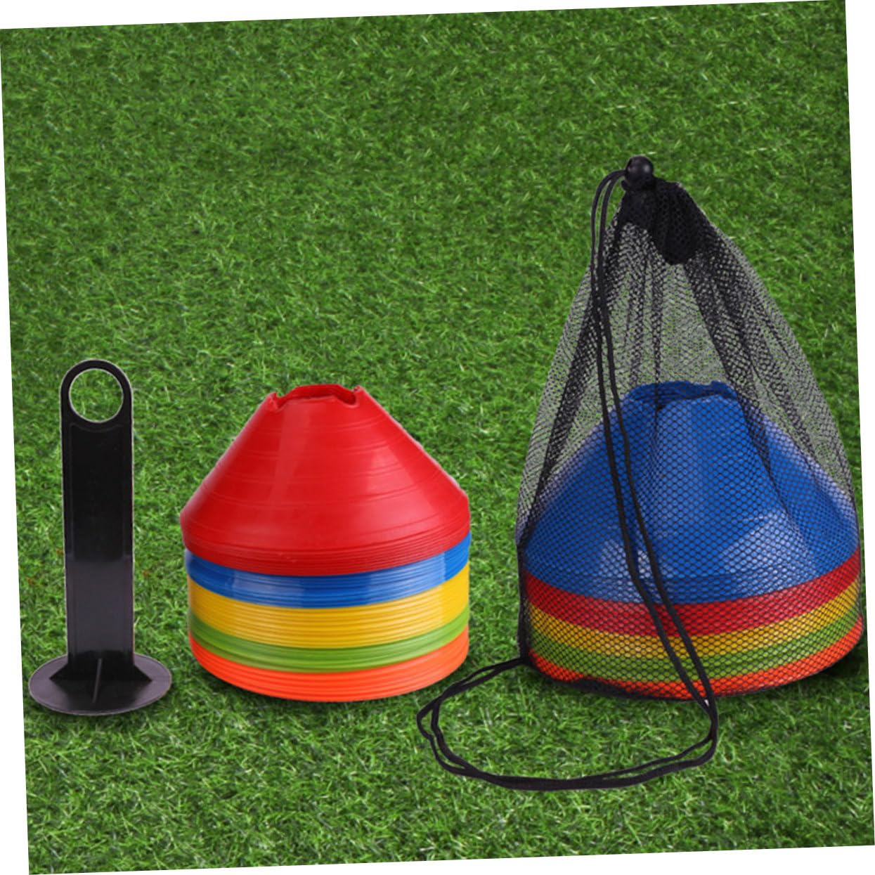 Toddmomy 25 Conos de Fútbol para Entrenamiento de Fútbol ​​ de Entrenamiento de Fútbol ​​Conos de Agilidad Material de Polietileno Fáciles de Ver para Niños Y Niñas Adultos Entrenamiento Deportivo