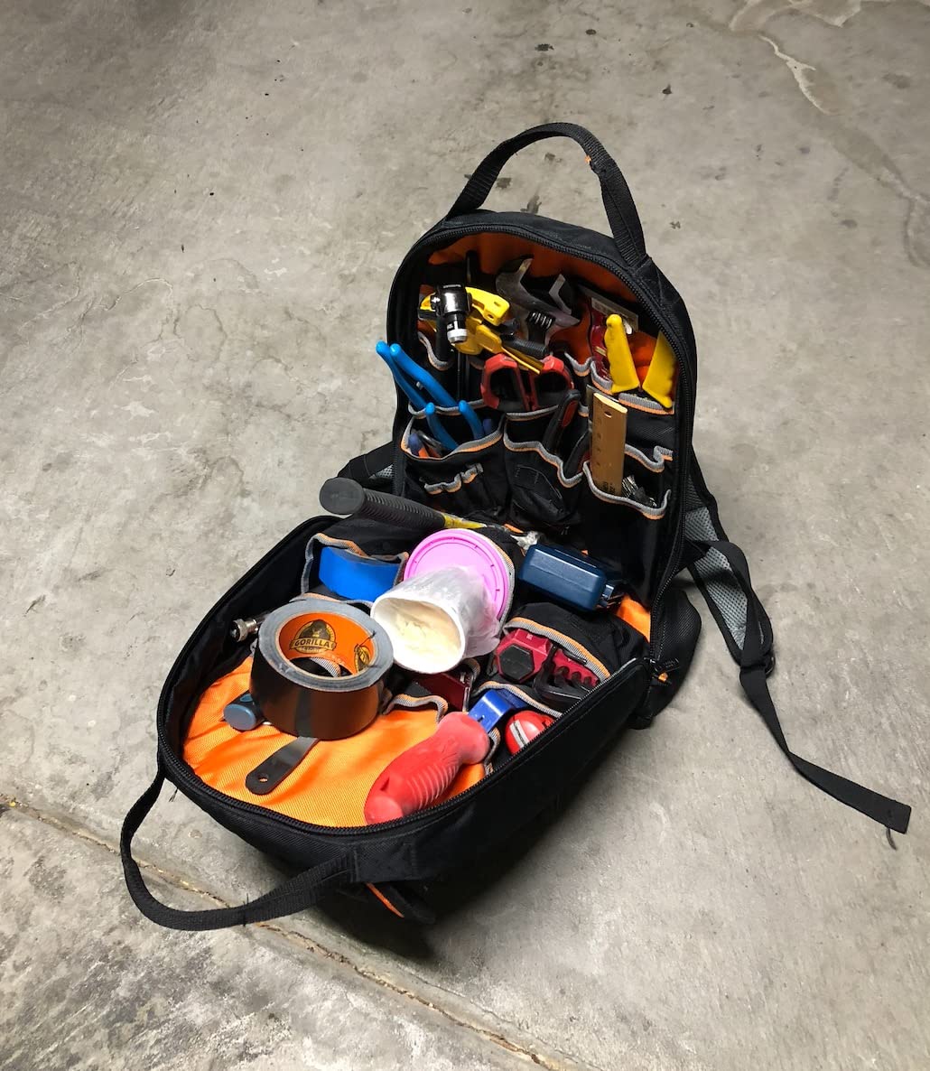 15/mo Finance Klein Tools 55475 Tool Bag Backpack, Heavy Duty