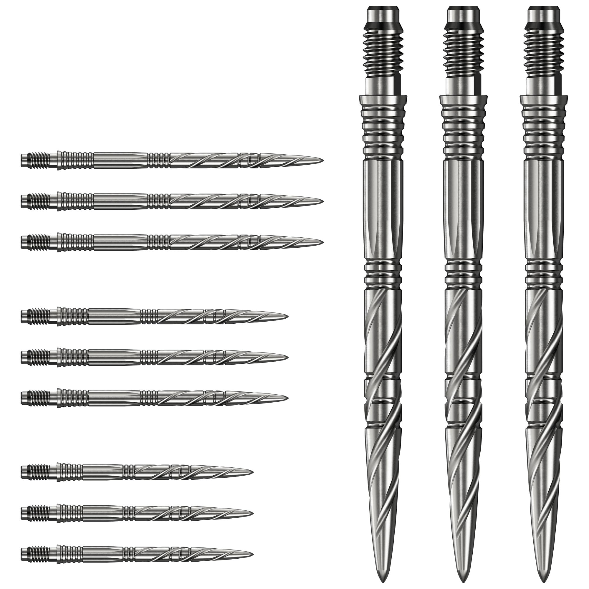 Mission R2.5 Rapid SGV Steel Tip Dart Points 30/40mm - 2 Colours. (Silver, 35mm)
