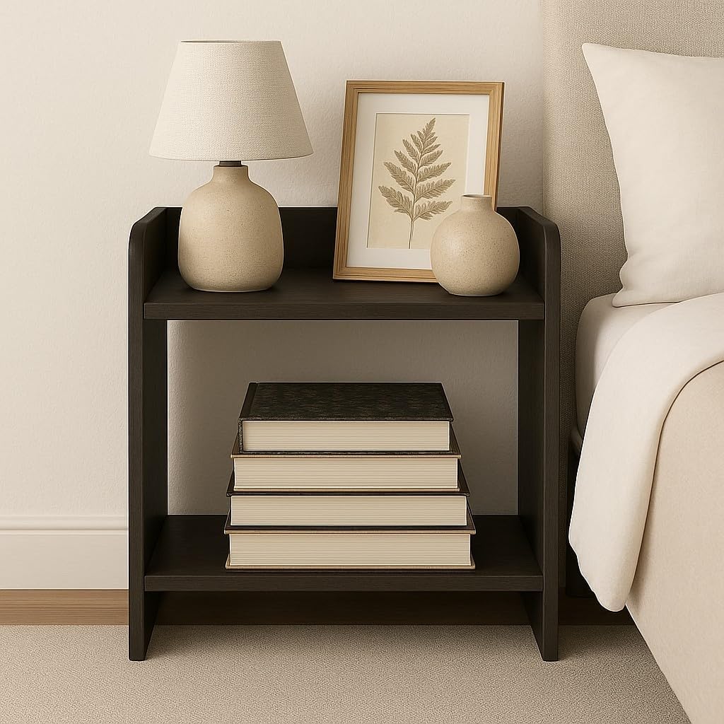 VARS DECOR Home Bedroom & Living Room – Bedside Stand | Small Coffee & End Table | Sofa Side Shelf | Corner Stand | Modern Bedside Organizer | Living Room Furniture | Home Decor (1, Side Table)-image-37