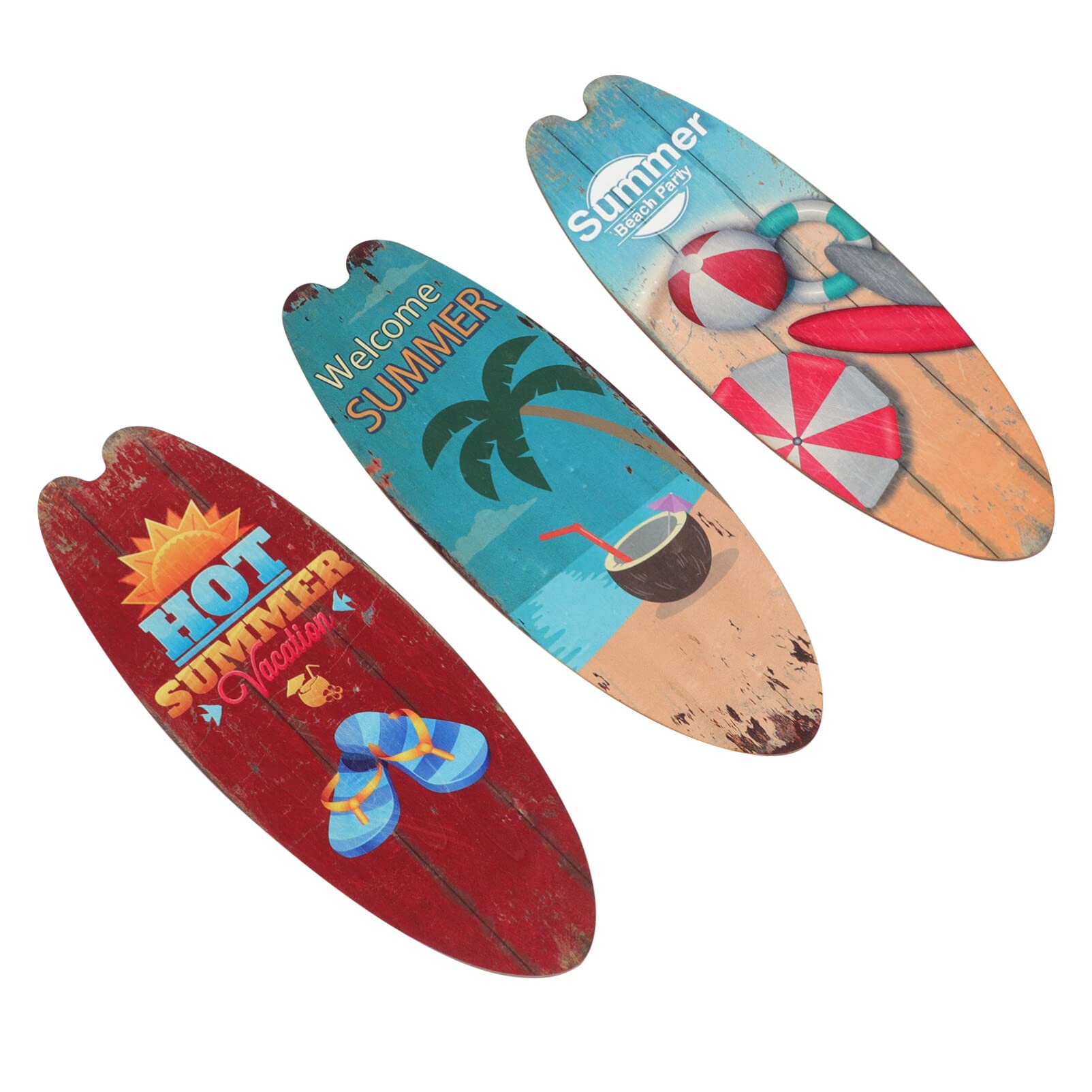 Décoration murale bois de surf pour une ambiance de plage rétro dans votre salon