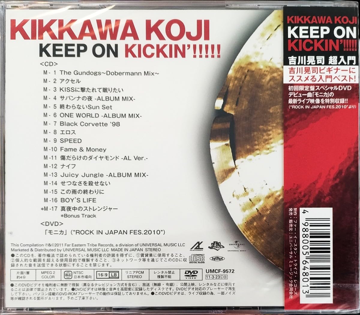 : 吉川晃司 KEEP ON KICKIN'!!!!!~吉川晃司入門ベスト