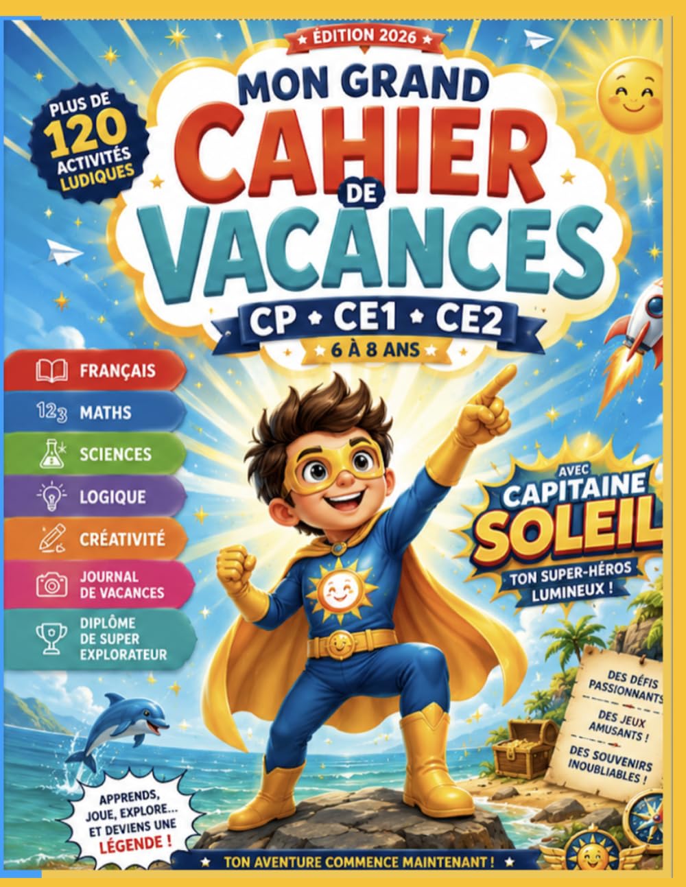Capitaine Soleil - Du CE2 au CM2 - Cahier de vacances 2026