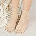 Comimark Women's Lace Floral Trim Boat Socks - 5 Pairs, Fashion Invisible Lace Ankle Socks