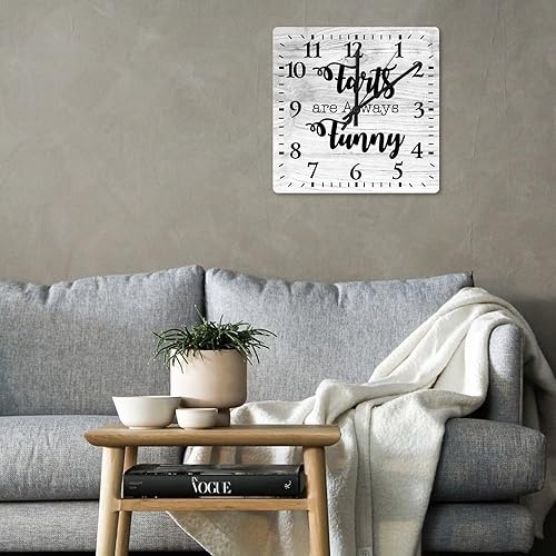 Miniatura 10 de COCOKEN Reloj de pared cuadrado Walk by Faith Not by Sight, reloj de pared grande con cita inspirada, 12 pulgadas, cuadrado, silencioso, sin tictac,