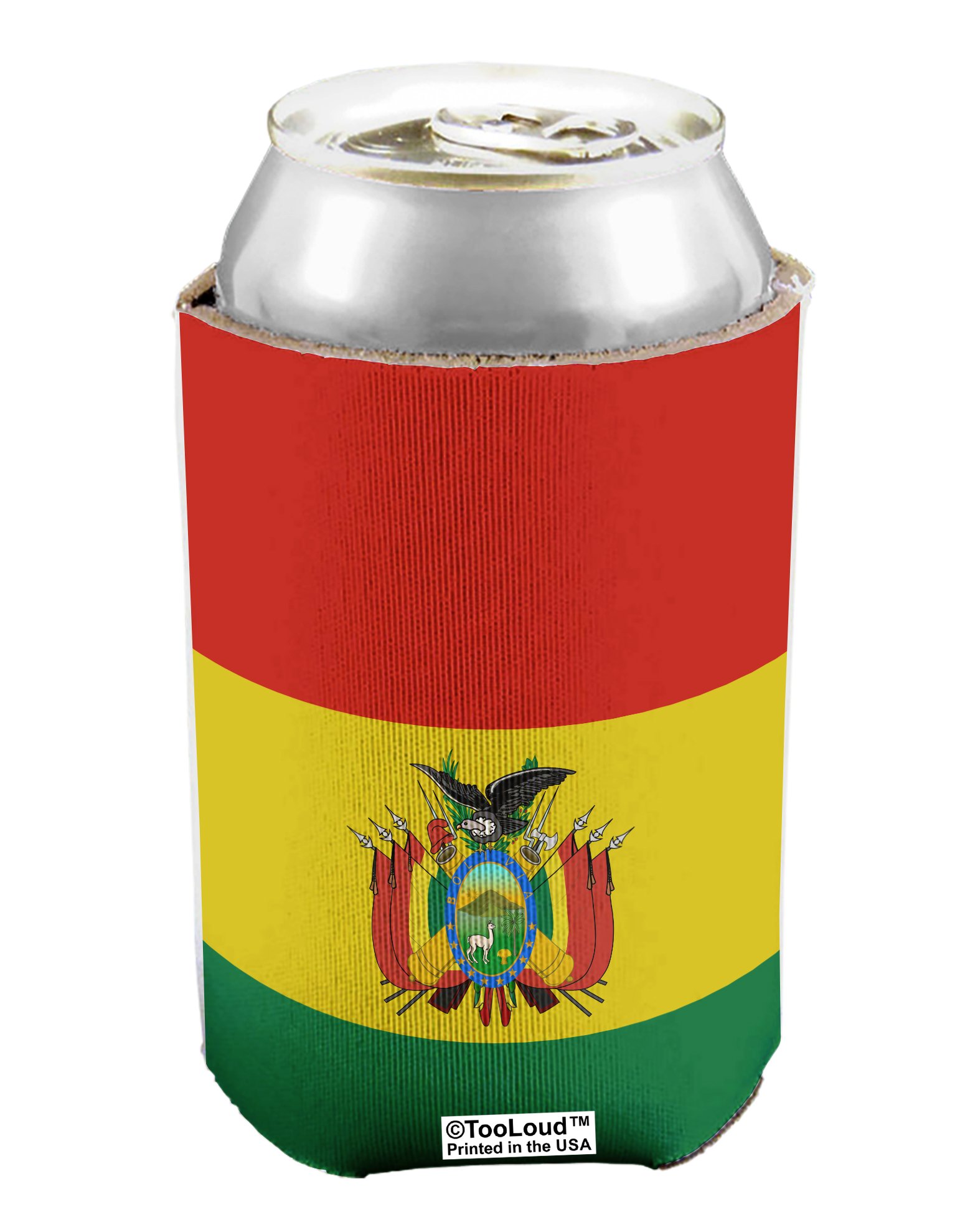 TOOLOUD Bolivia Flag AOP Can/Bottle Insulator Cooler - 2 Pack All Over Print