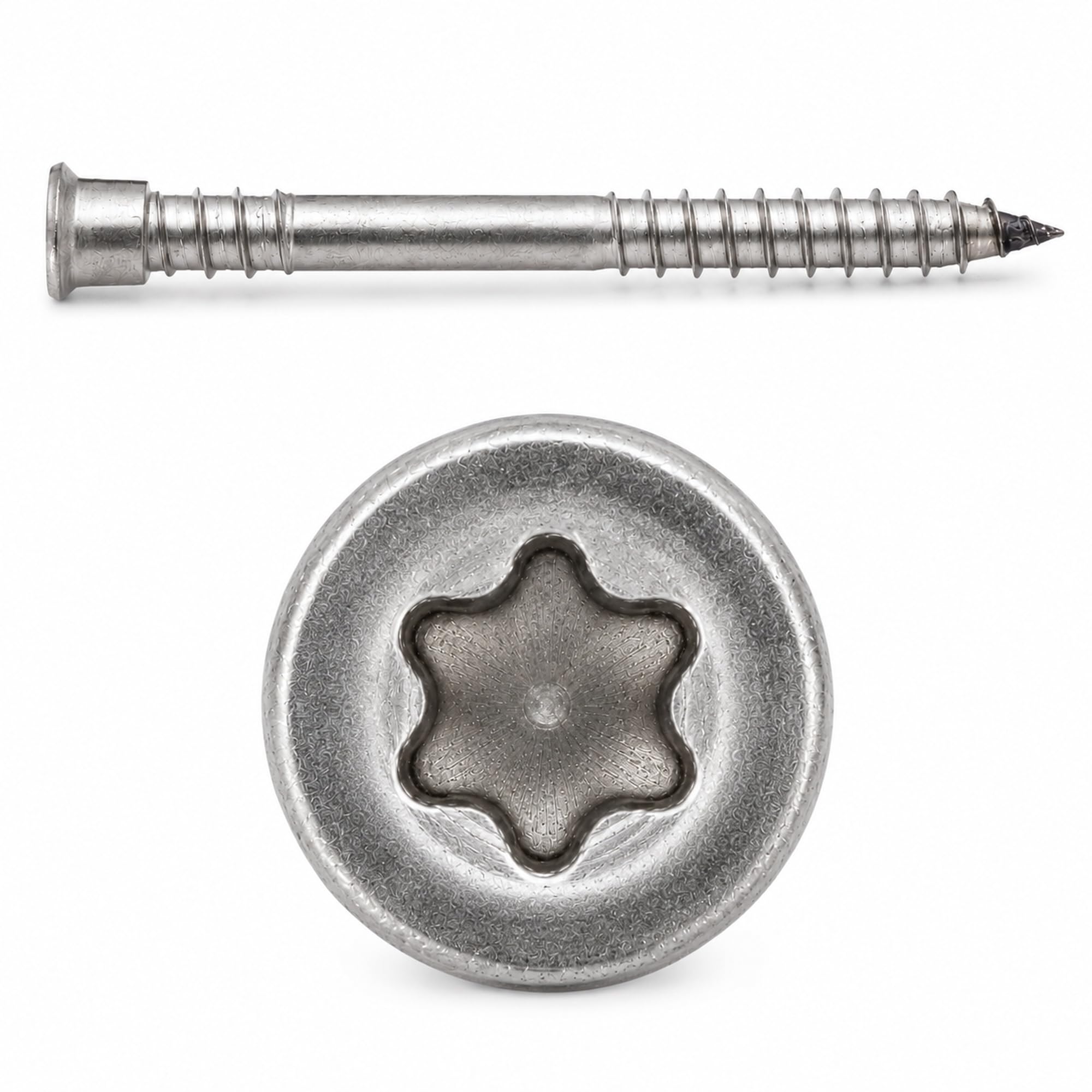 Tornillos para aglomerado (5,5 x 70 mm, acero inoxidable, A4, V4A, resistentes a la corrosión, 50 unidades)