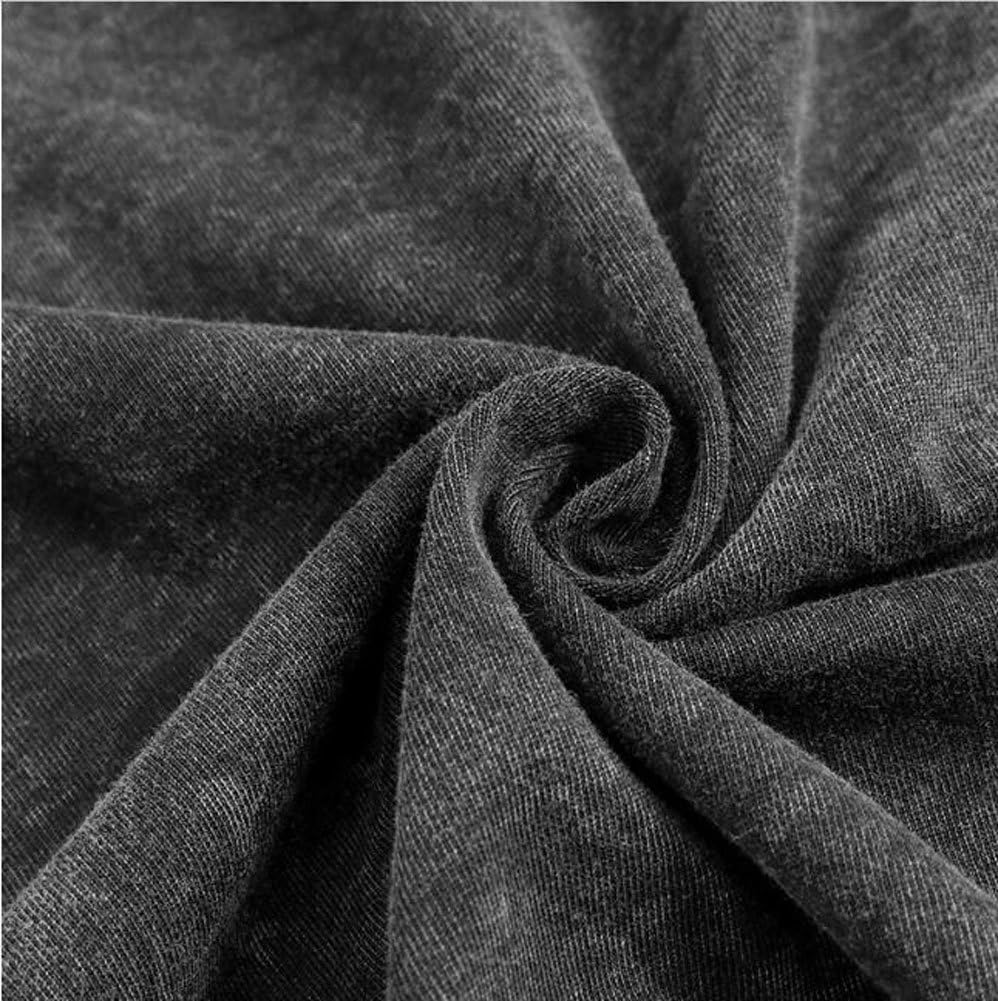 Maglietta da uomo oversize da palestra, vestibilità ampia, in cotone pesante, lavaggio acido, vintage, unisex
