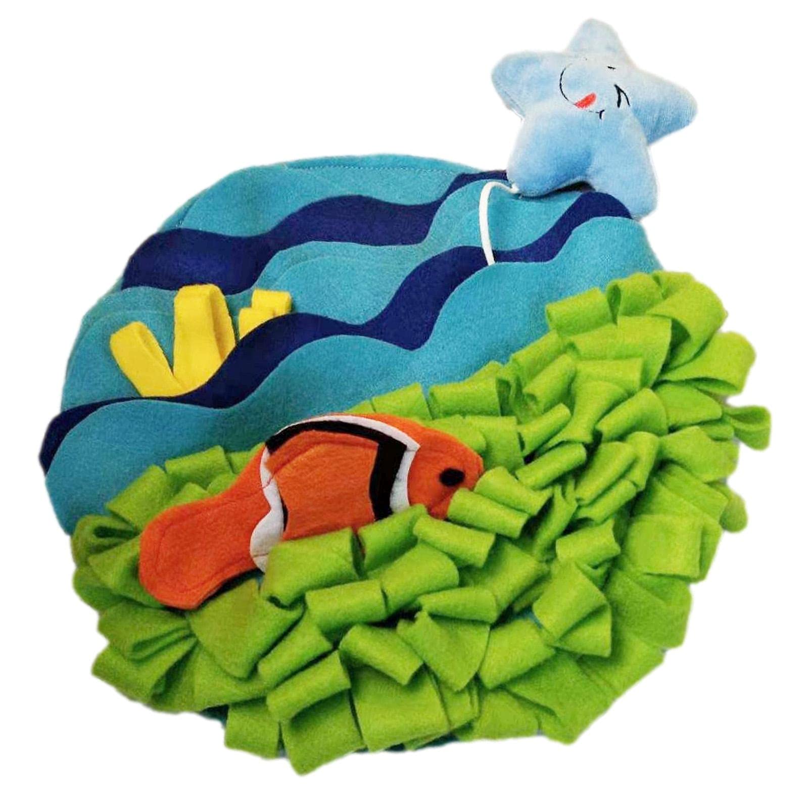 Schnüffelteppich Hund 60x43cm - Futtersuchspiel Mit Blumenmotiv Für Alle Hunderassen