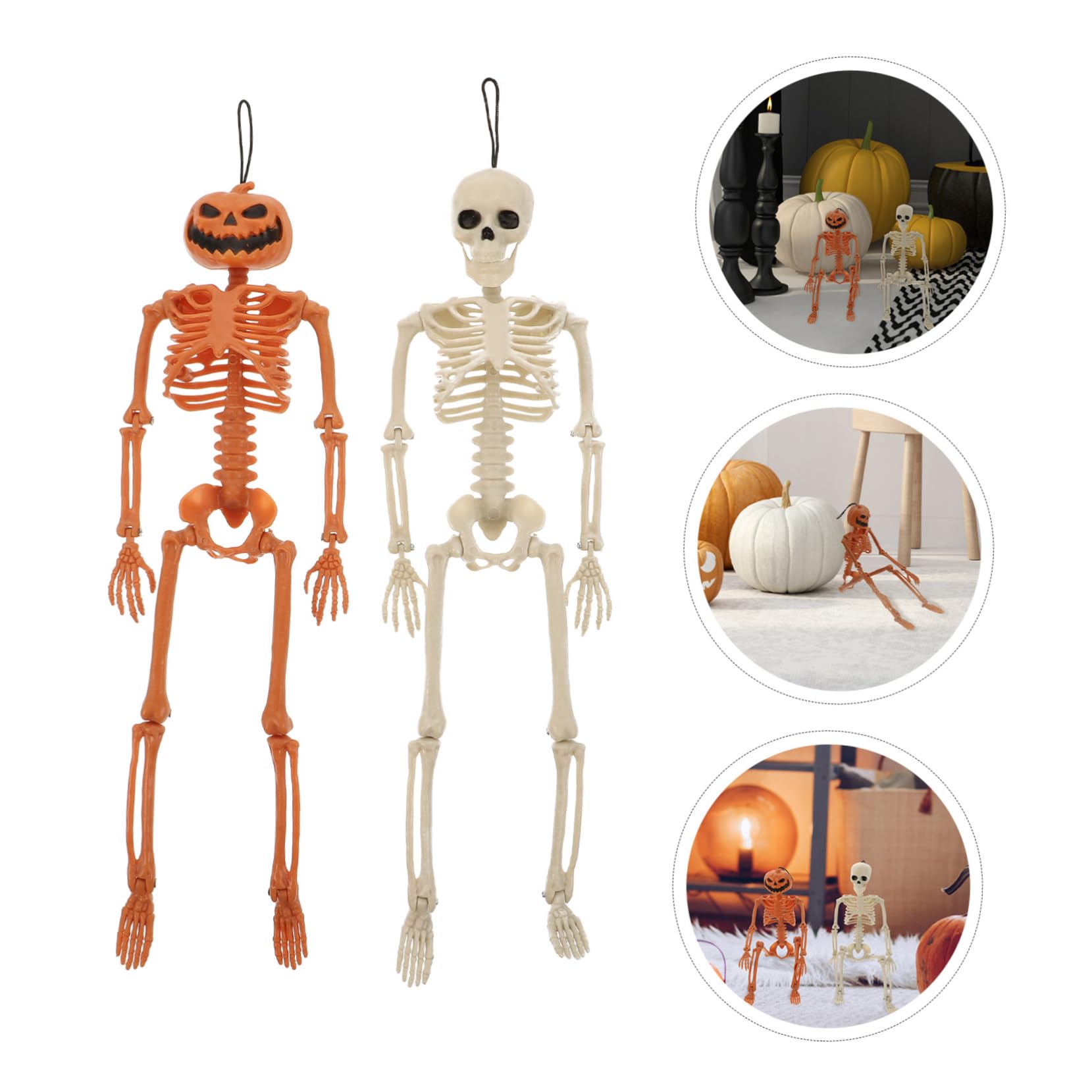 SUPVOX 2 Set Scheletro Simulato Scheletro Decorazioni Di Halloween Arredamento Scheletro Di Simulazione Halloween Party Decorazione Halloween Decorativo Di Halloween 2 Pezzi * 2