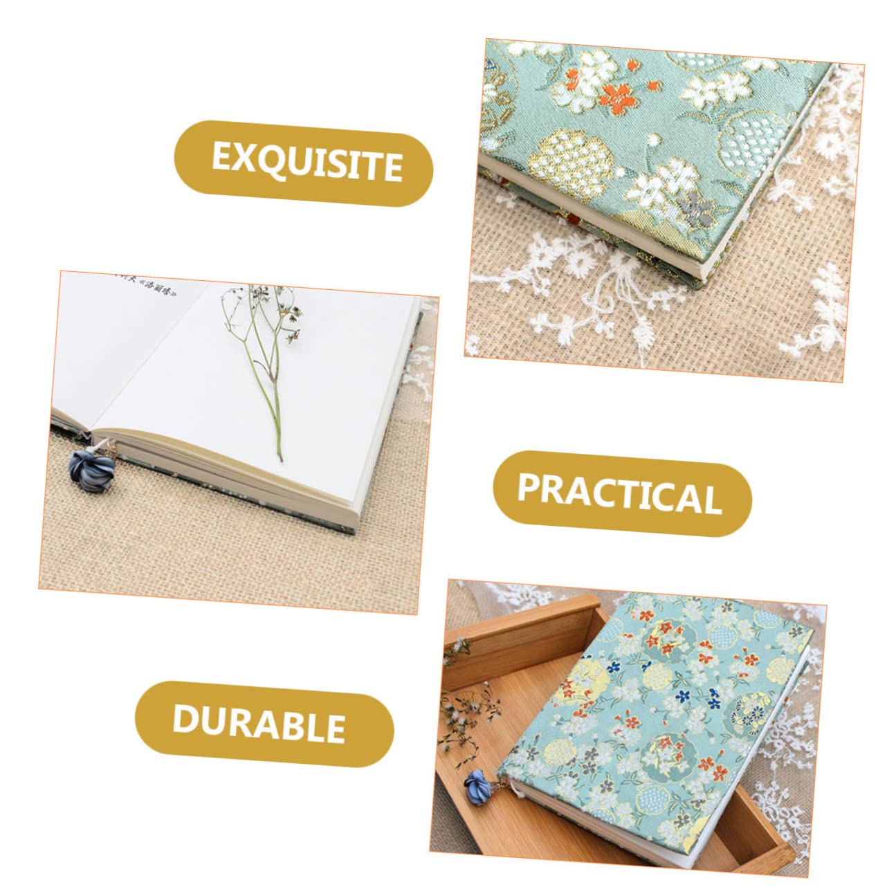 EXCEART 3pezzi Copertina Per Libri Resistente Fodera Regolabile e Riutilizzabile Per Libri Scolastici Protezione Stile Retro Facile Da Utilizzare e Lavabile
