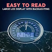 Vista 4 de Adamson Hybrid 2-in-1 Analog & Digital Weighing Scale for Body Weight up to 400lbs + Thick Tempered Glass + Extra Large Display + Easy to Read