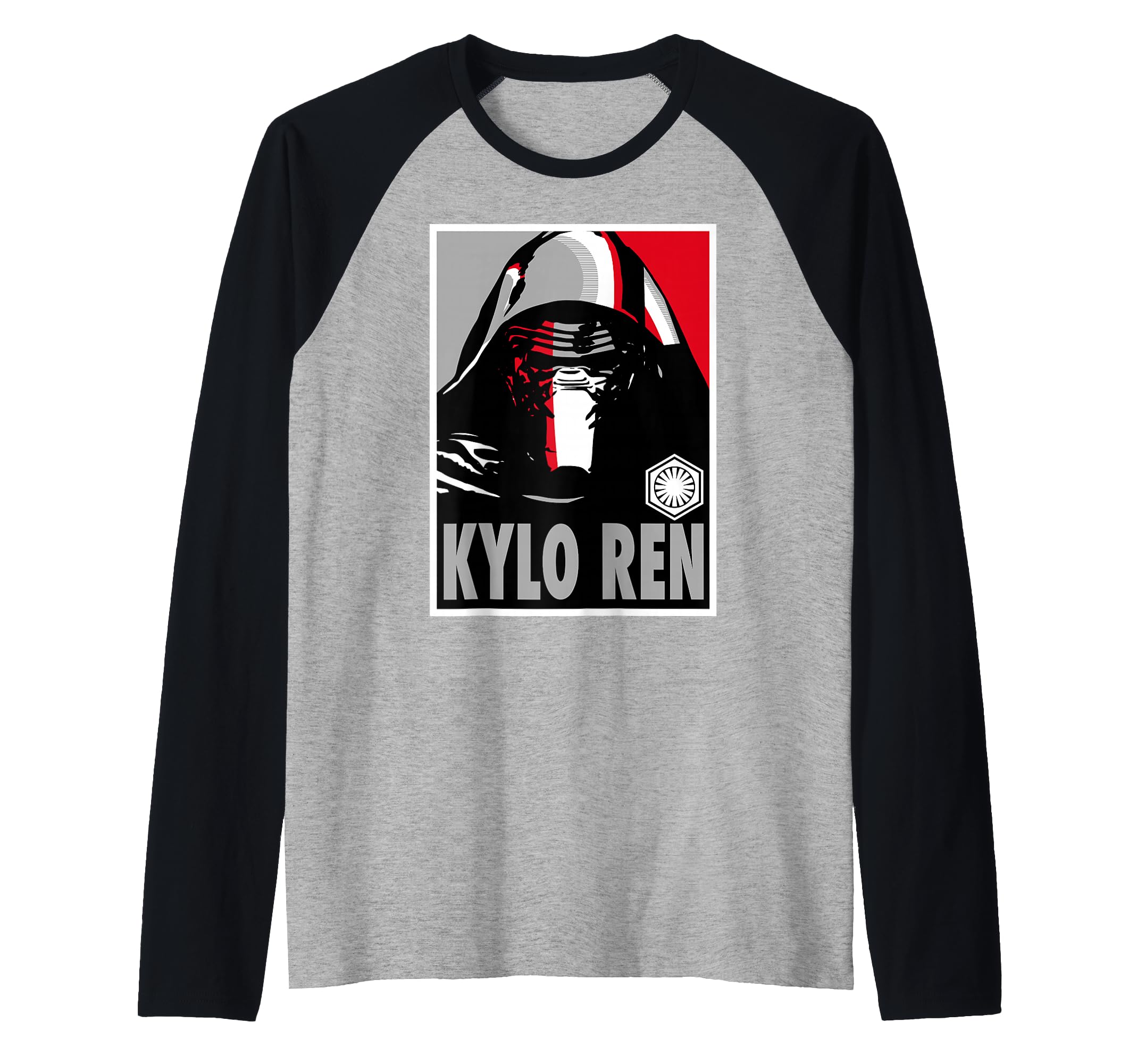 Star Wars The Force Awakens Kylo Ren Poster Raglan Baseball Tee