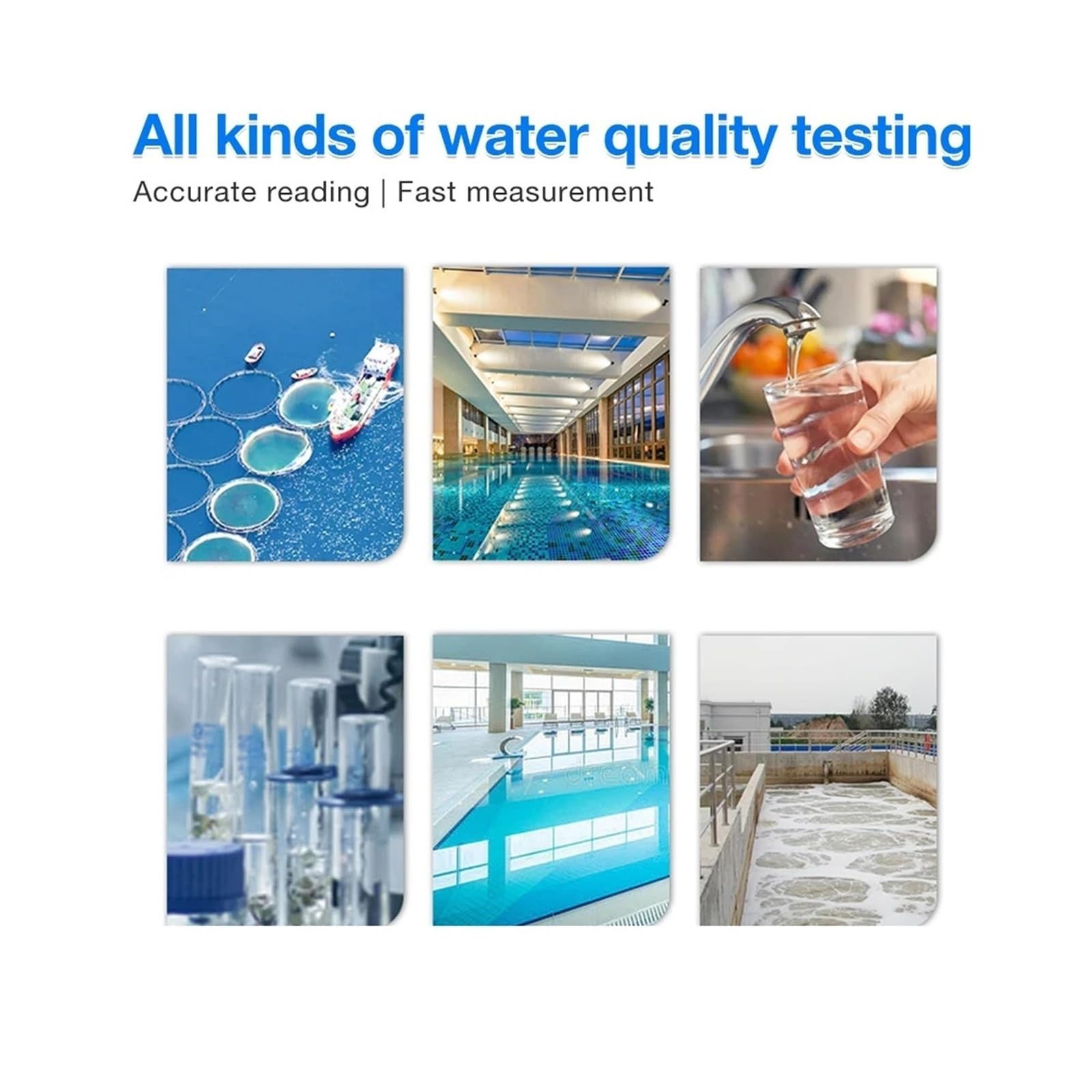 Medidor de calidad del agua, prueba de PH/turbidez/cloro/nitrito for aguas residuales industriales de acuicultura para la industria del vino vegetal