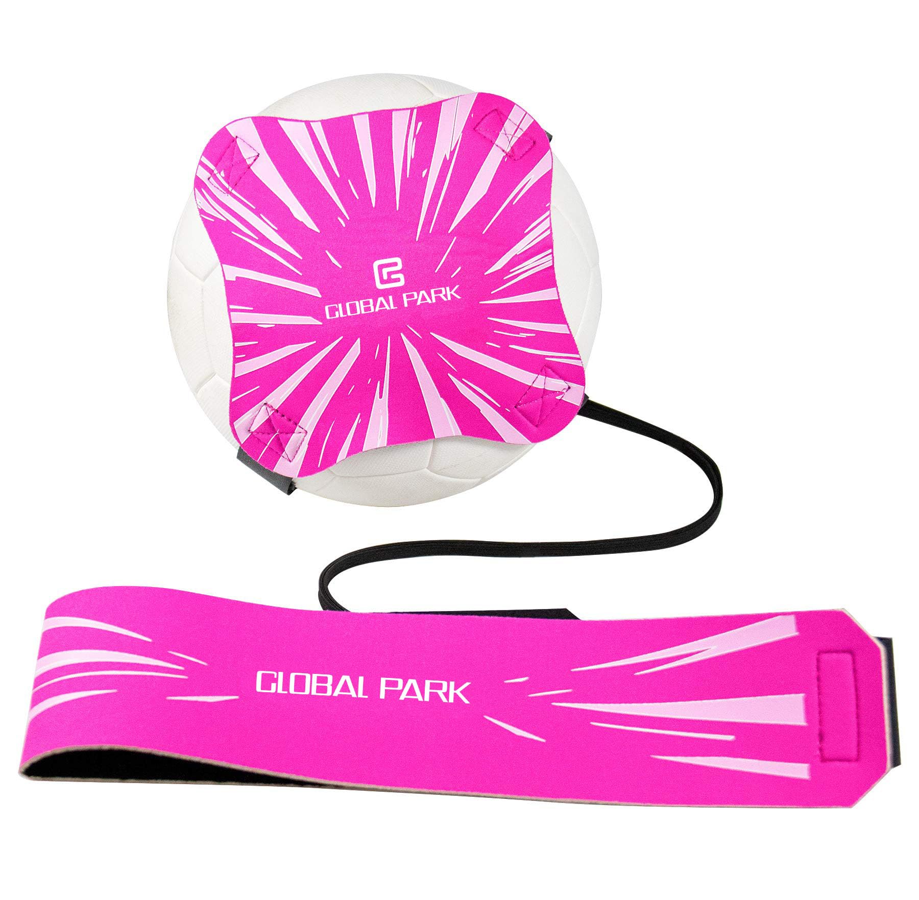 Global Park Trainer da Calcio Attrezzatura Banda Elastica per L’Allenamento Individuale con Cintura Regolabile per Bambini Adulti