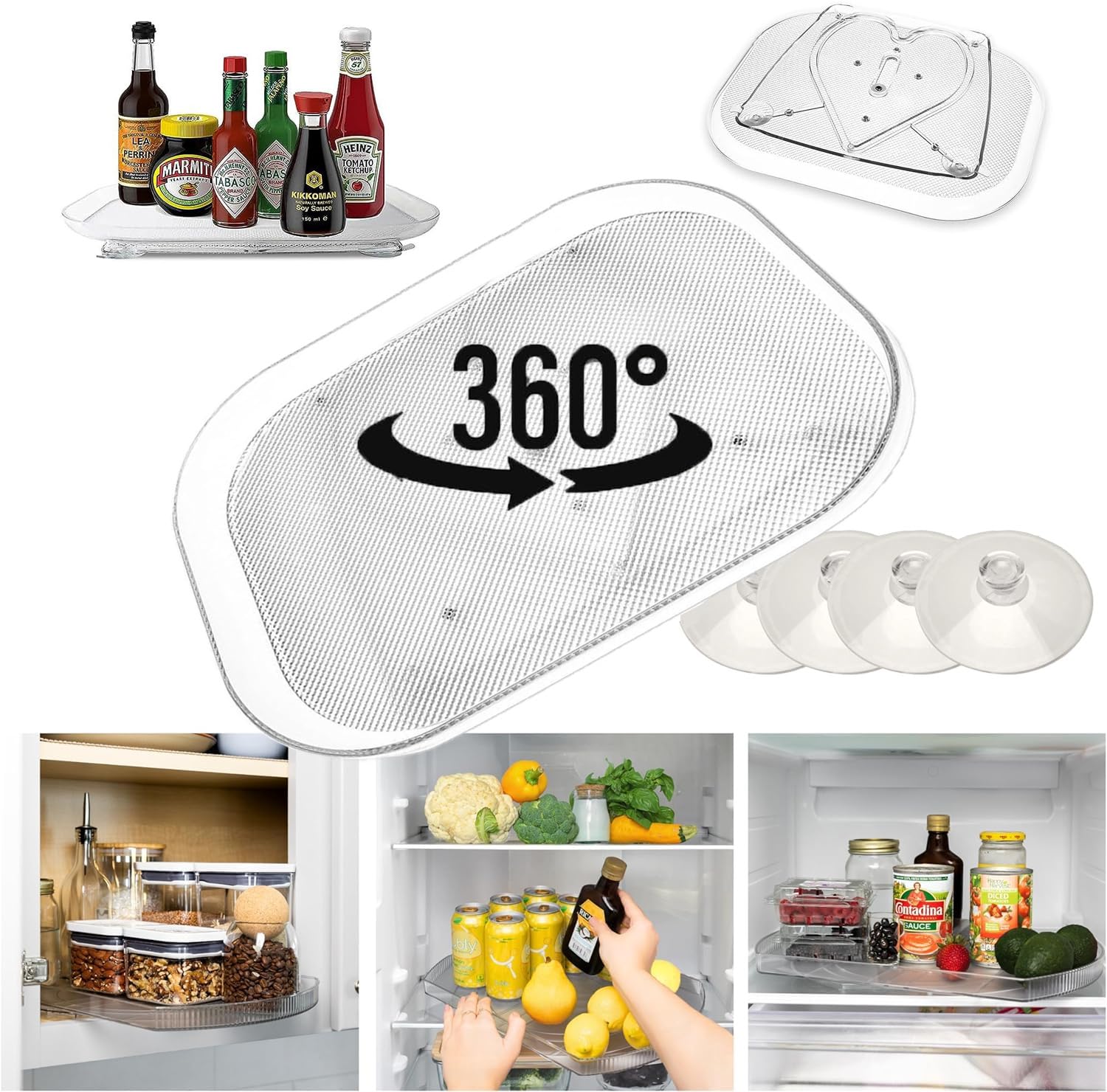 Lazy Susan Turntable Organizer For Refrigerator,Lazy Susan