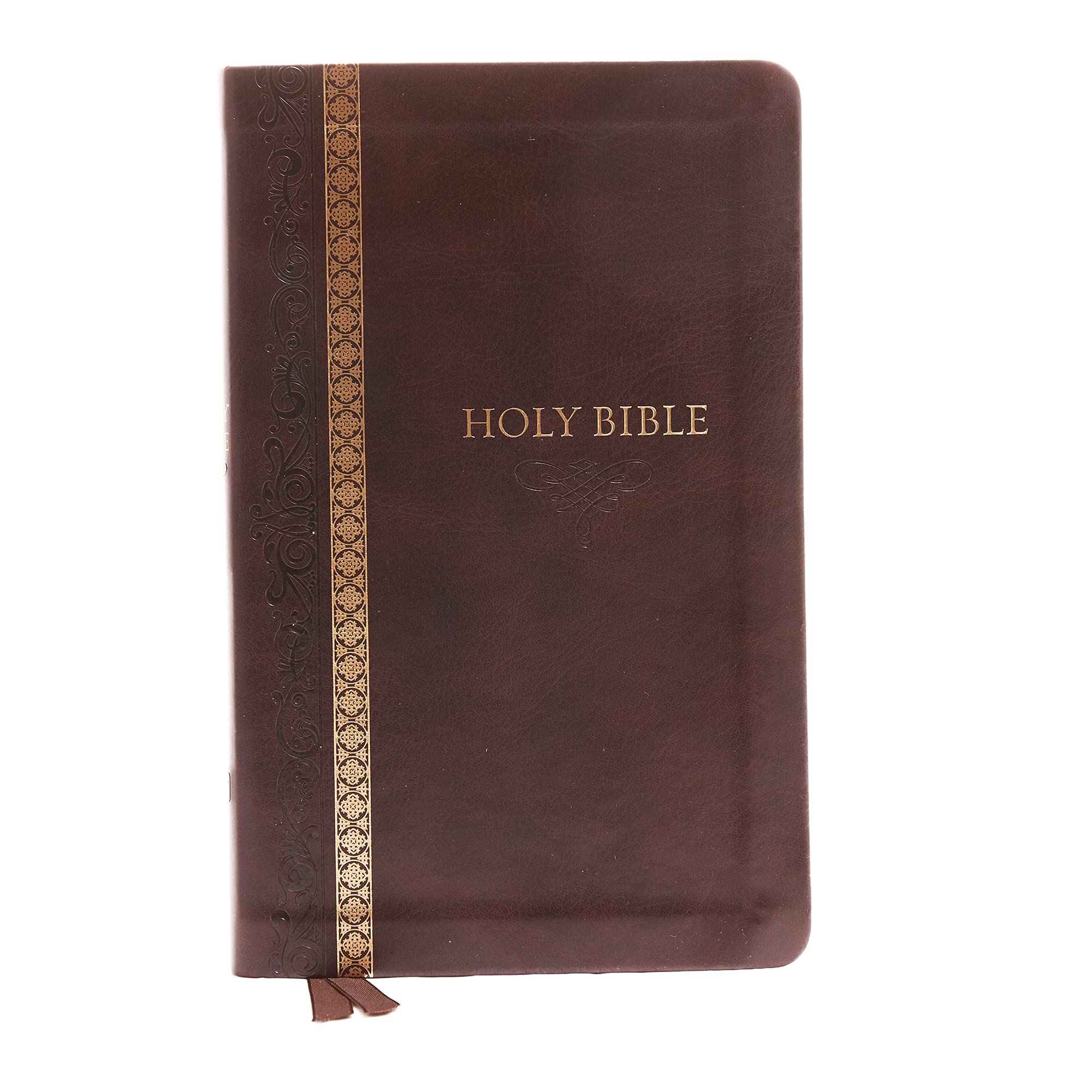 KJV Holy Bible: Thinline, Brown Leathersoft, Red Letter, Comfort Print (Thumb Indexed): King James Version: Holy Bible, King James Version