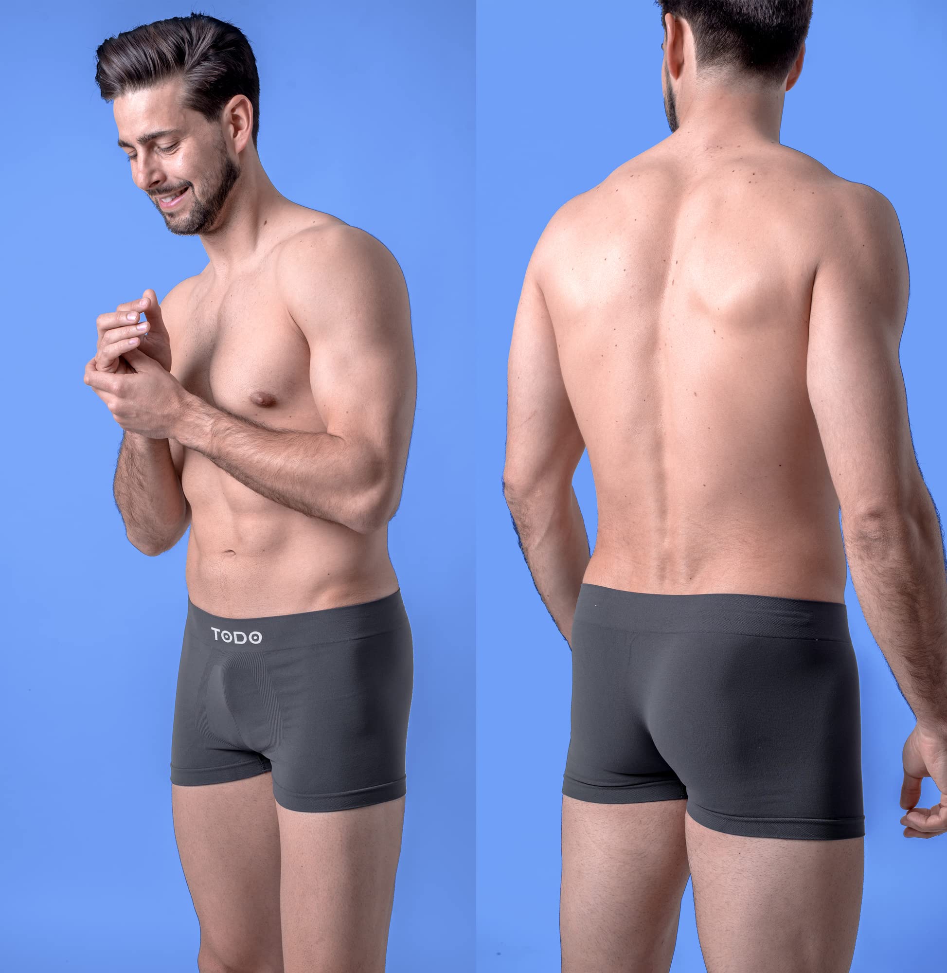 TODO Boxer Traspiranti Uomo, Mutande Elasticizzato Uomo Intimo, Senza Pressione (Taglia S-3XL)