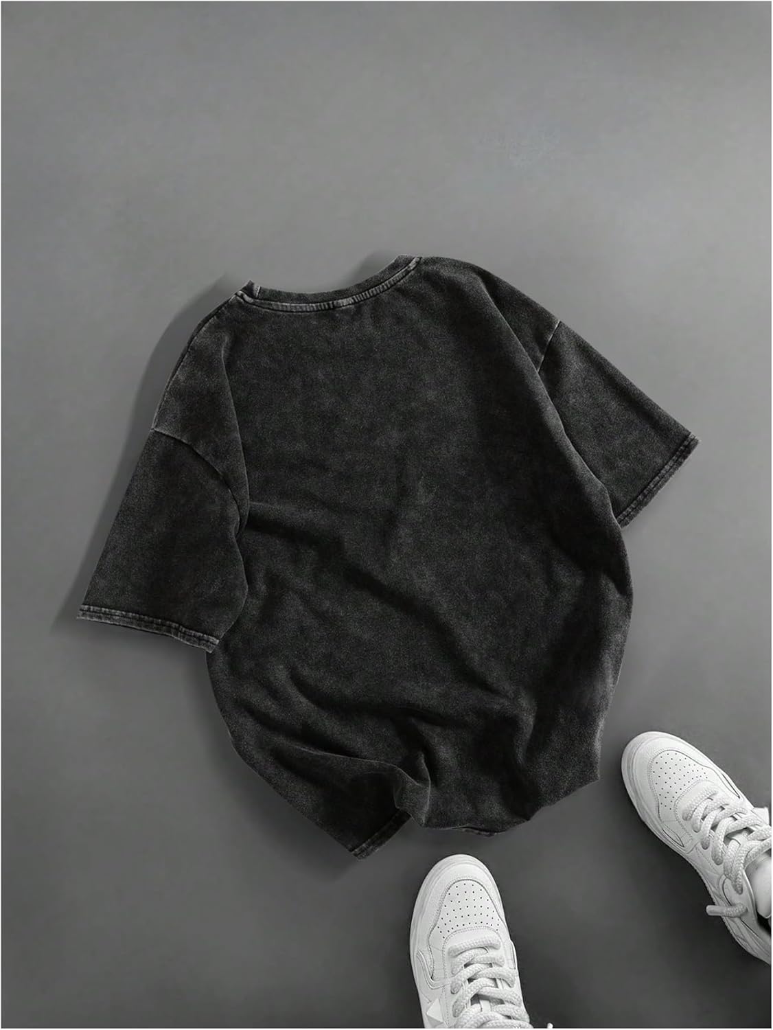 Men's Graphic Oversized Short Sleeve Tee Shirt Y2K Vintage Cool Acid Wash Streetwear T-Shirts - Image 3