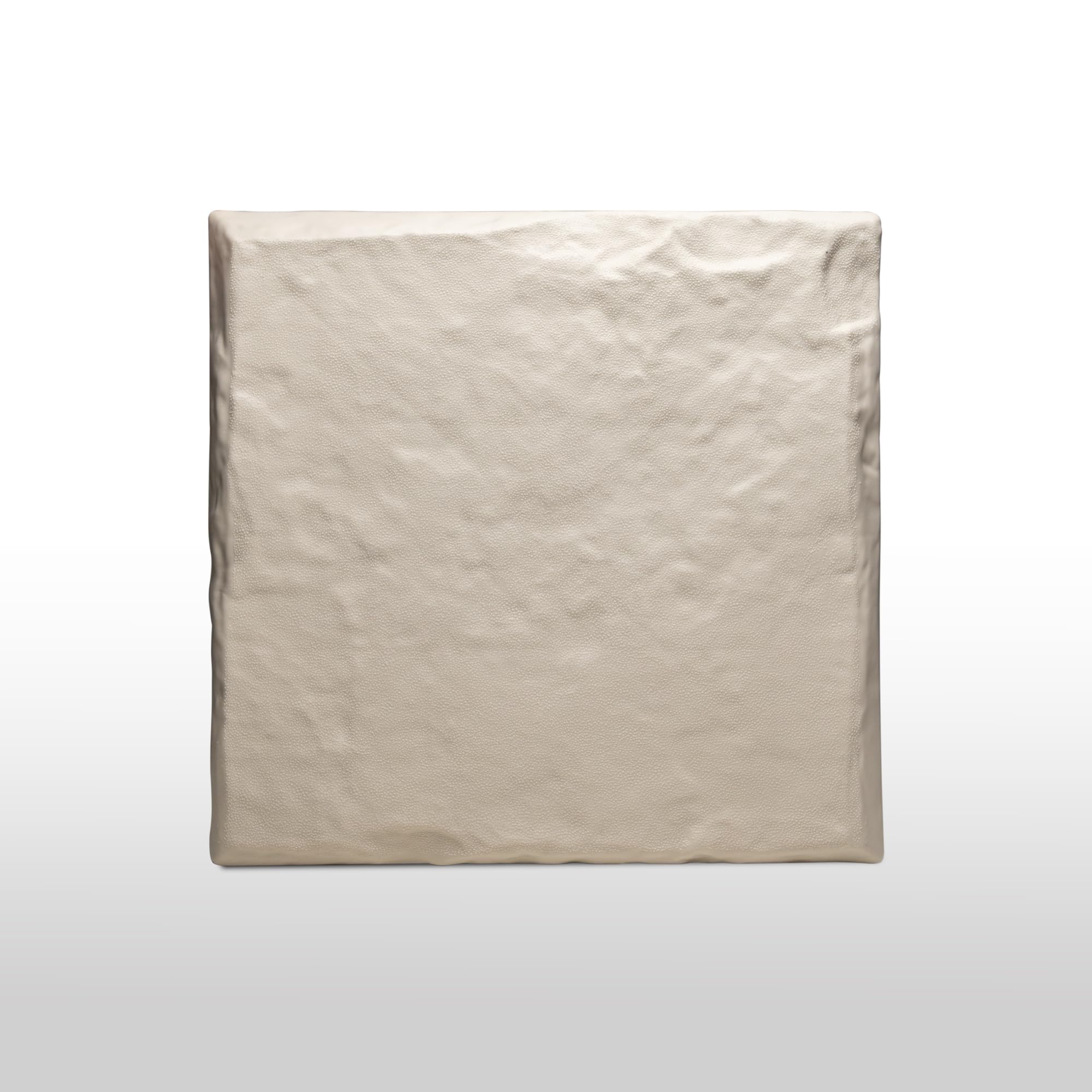 Lot de 4 pierres d'allée de jardin avec piquets - En plastique PP de qualité supérieure - 39 x 39 cm - Résistantes aux intempéries - Montage facile - Beige