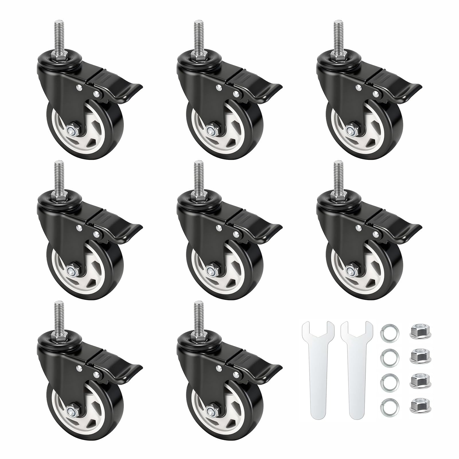 Heavy Duty Caster Wheels - Set of 4 -13