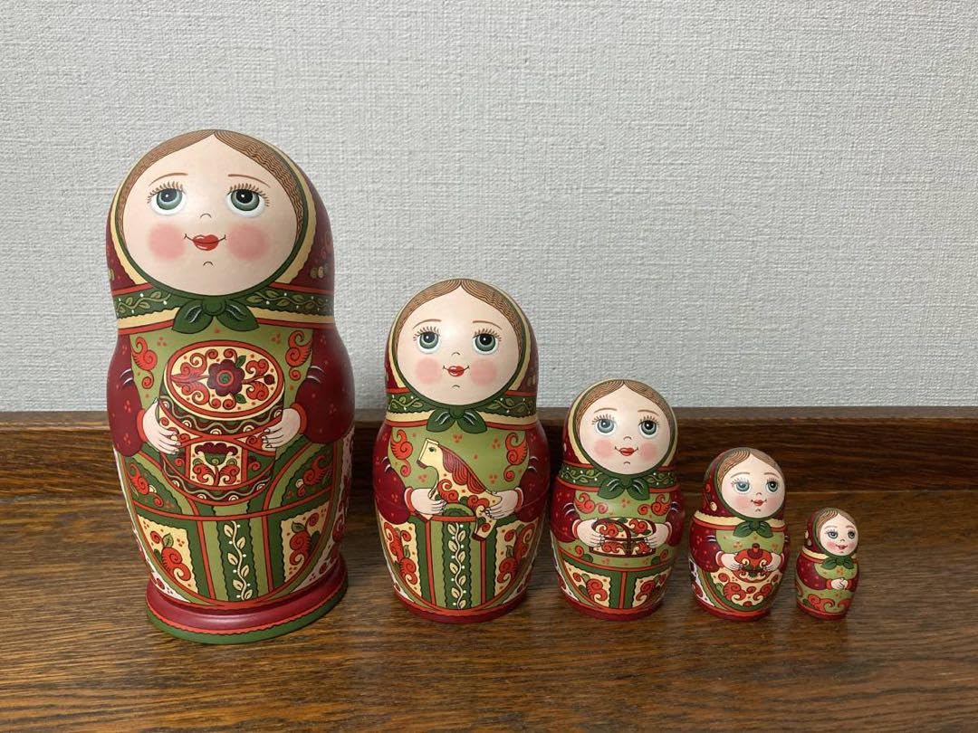 Amazon | ロシア雑貨マトリョーシカ(5P)H18cm オリガ作 アルハンゲ 