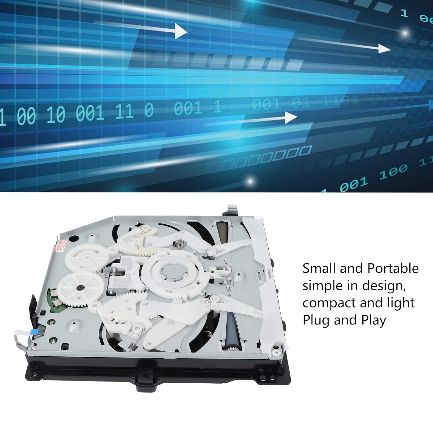 Optical Drive Replacement, Compact Simple Portable DVD CD Disk Drive Disc Drive Disc Drive Replacement With Internal Optical Drive for KEM‑490