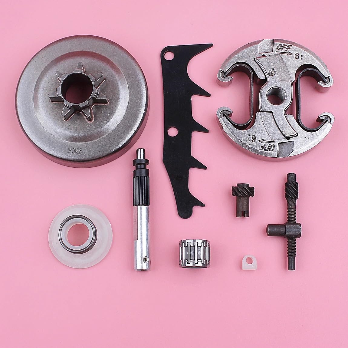 Tamburo Frizione .325 7T Adatto for tendicatena 445 450 Kit ingranaggio a Vite Senza fine for Motosega Ricambi 578097901 503905901