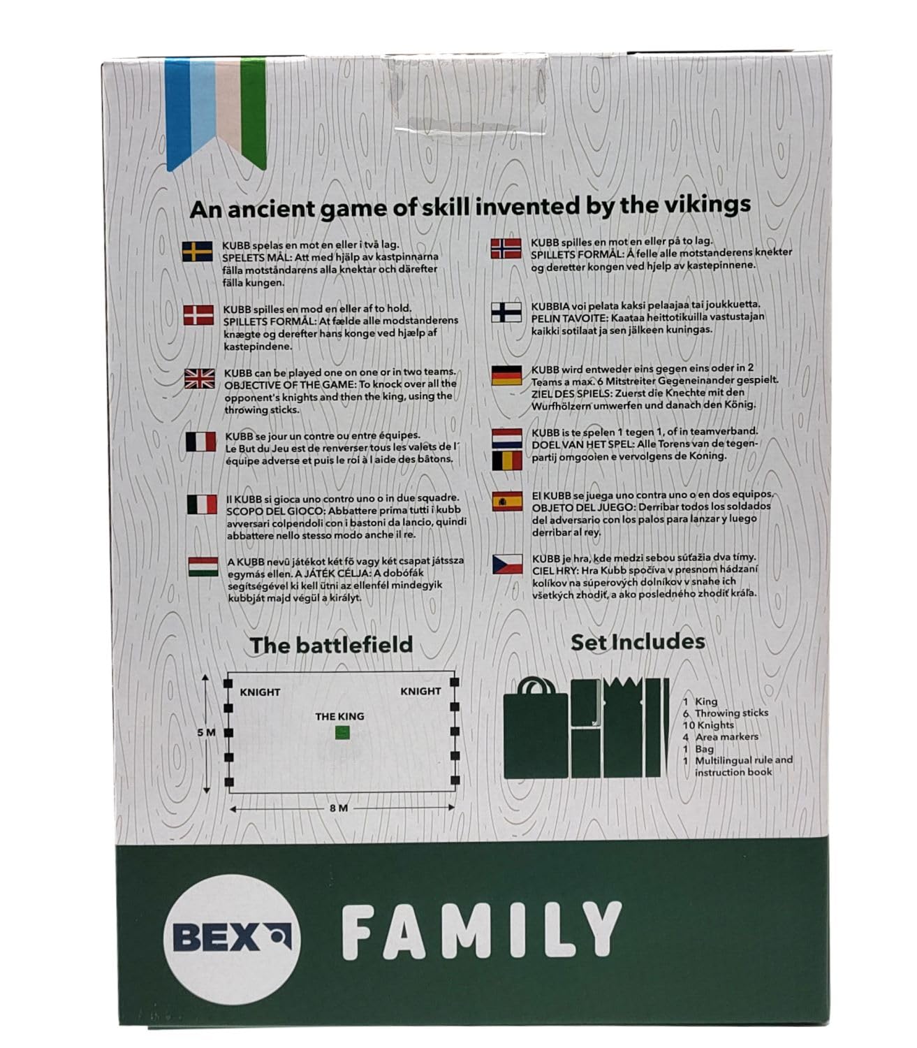 Bex Sport Kubb Family FSC, versión de Ocio Resistente Suecia