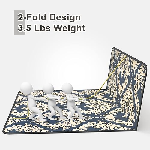 Miniatura 4 de Placoot Tapete para silla de oficina para alfombras y suelos de madera dura, 48 x 36 pulgadas, tapete de piso de alta calidad, tapete para silla de