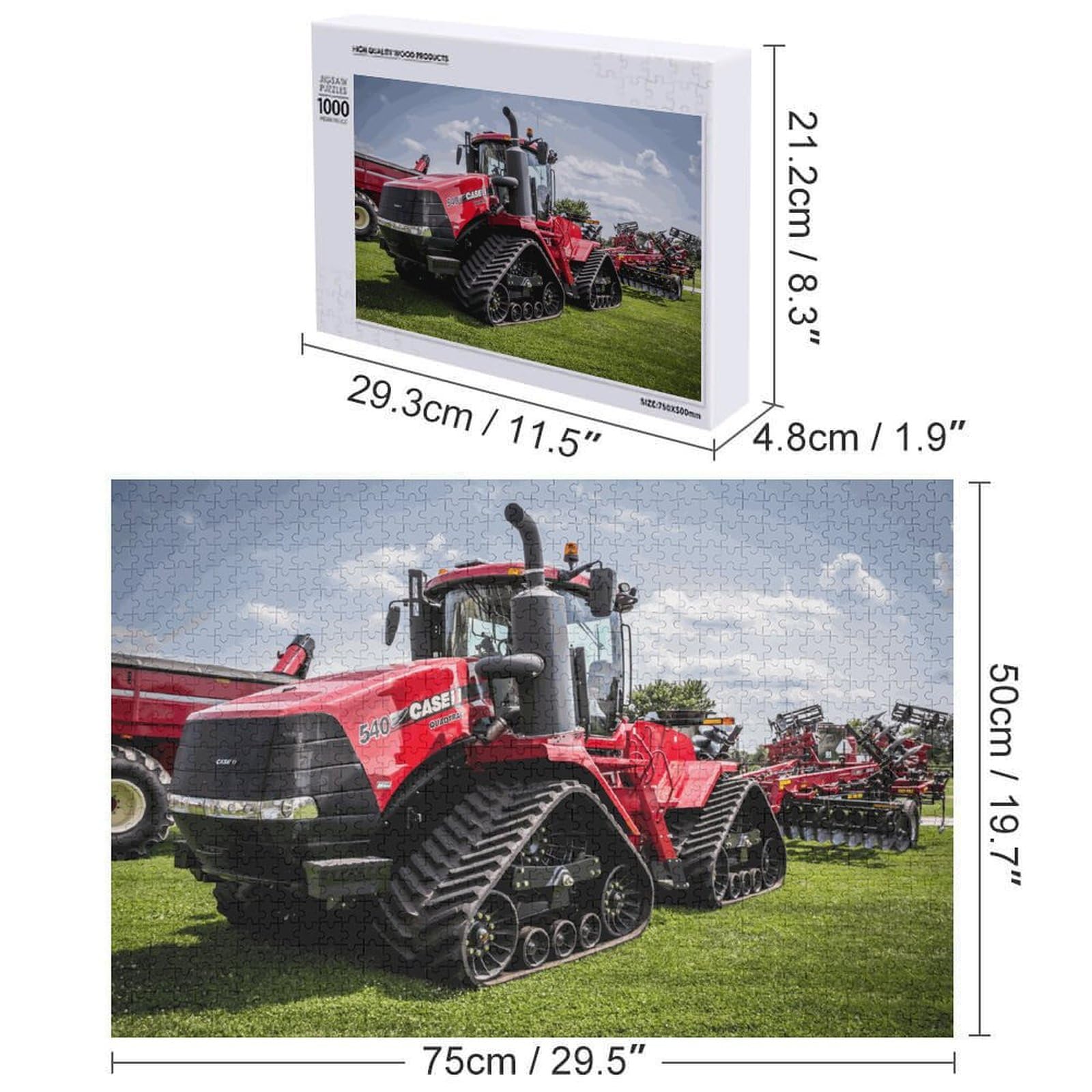 Traktor Holzpuzzle 1000 Teile, Knobelspiele Für Erwachsene, Teenager, Puzzles Unmögliche - Kinder Puzzle Zimmer Deko （75×50cm）