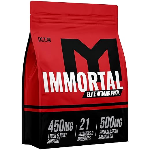 MTS Nutrition Immortal Vitamin Pack - 30 Complete Daily Health Multivitamin Packets