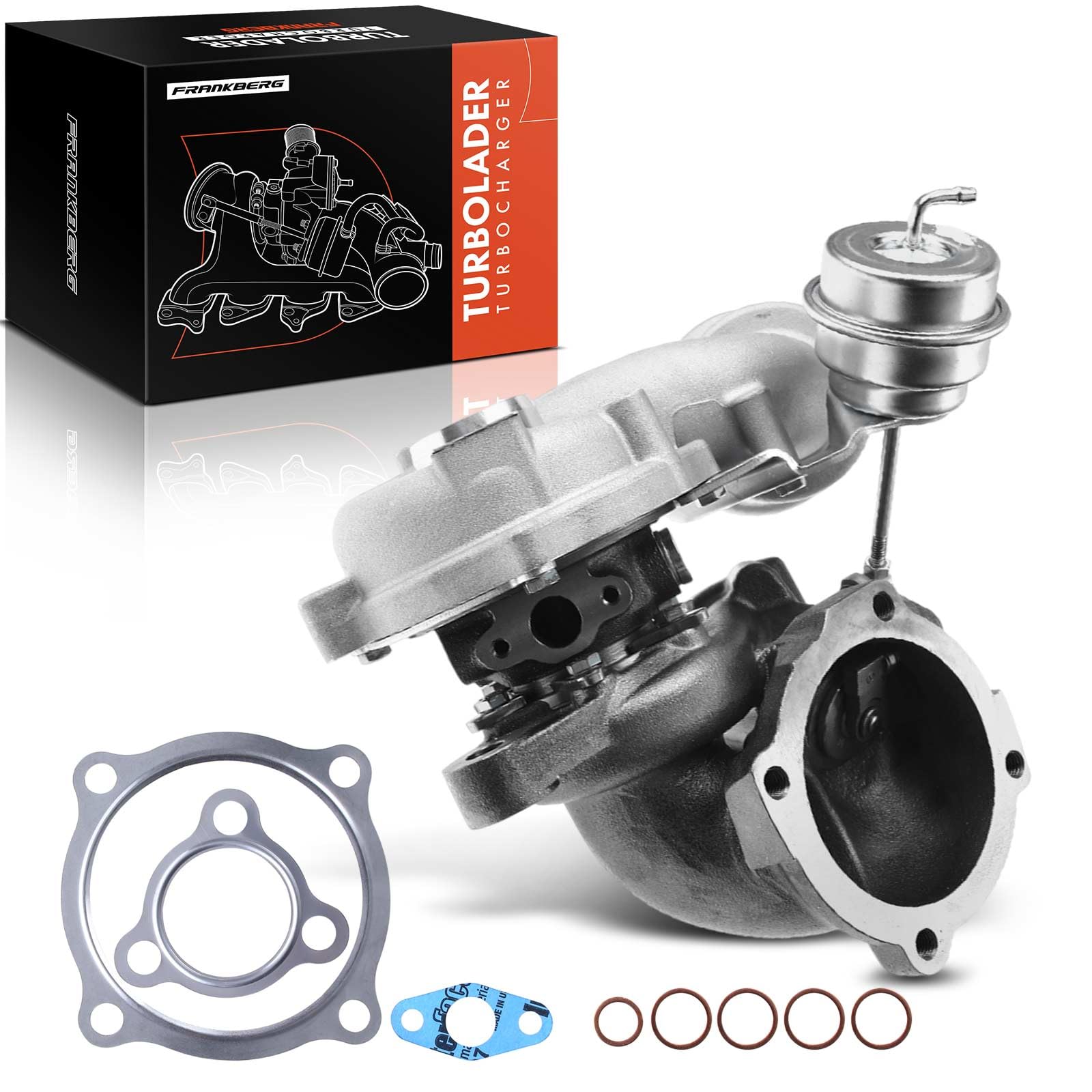 Frankberg Turbocompressore 06A145713F | Compatibile con: New Beetle 1C1 9C1, B.o.r.a 1J2, A3 8L1, O.c.t.a.v.i.a I 1U2, New Beetle Cabriolet 1Y7