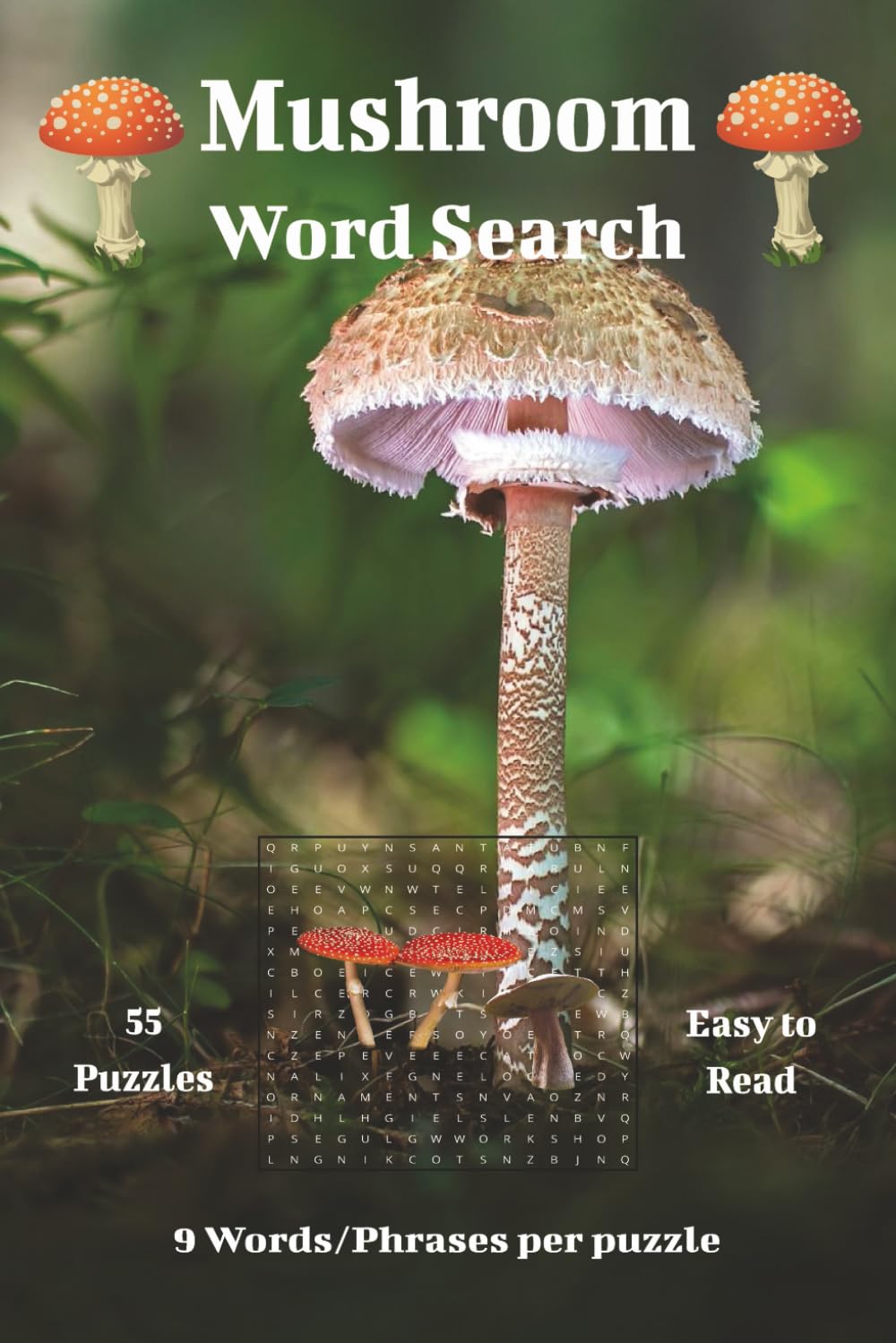 Mushroom Word Search: Fun Word Searches Inspired by Mushrooms, Nature, and Forest Adventures