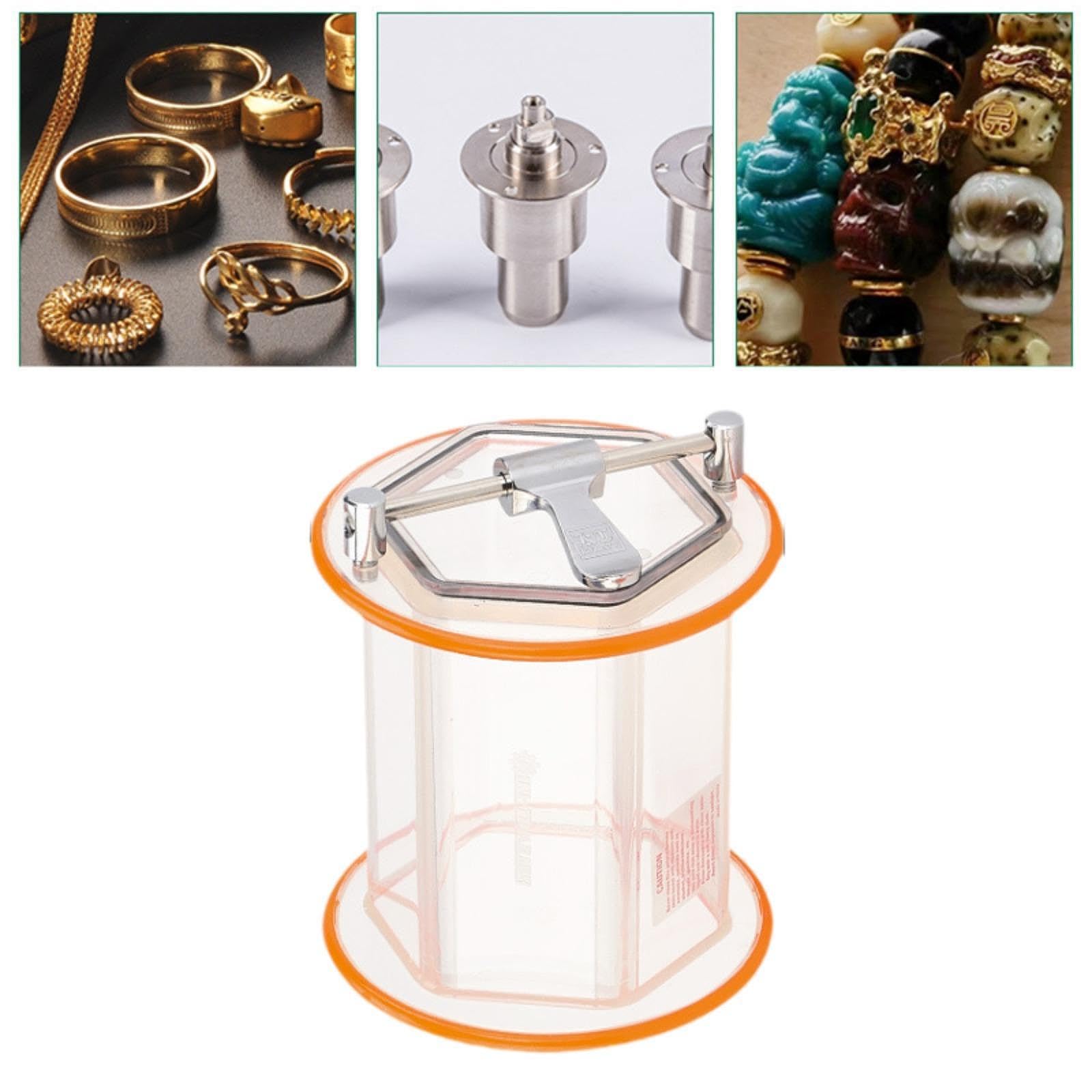 Seau de Polissage pour Bijoux, Seau de Polissage pour Bijoux, Seau de Polissage pour Accessoires, 15.4cmx14.8 cm