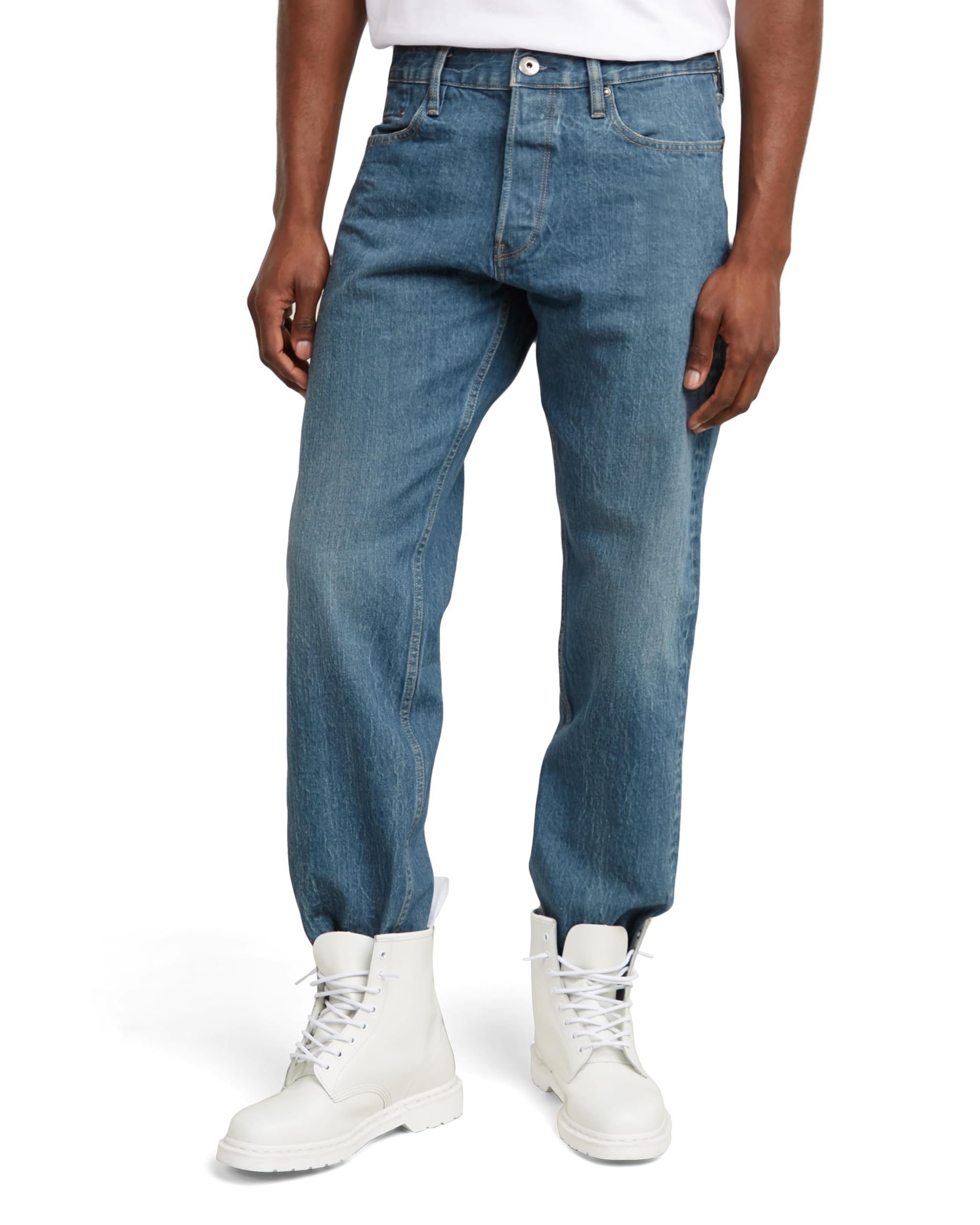 G-STAR Herren Dakota Regular Straight Jeans Blau (96 mom Washes D23691-D318-G535) 30W / 34L