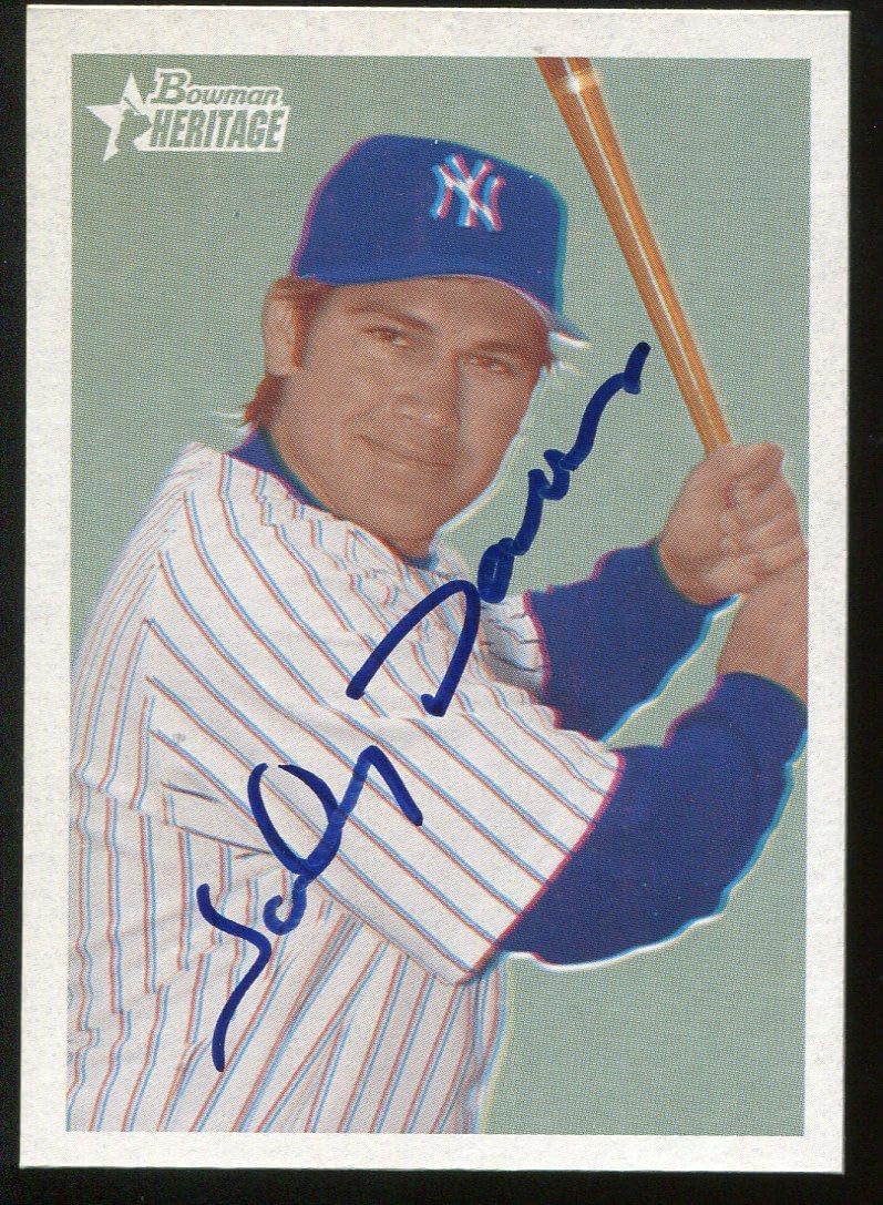 Johnny Damon 2006 Bowman Heritage #140 Autographed Card - Baseball Slabbed Autographed Cards