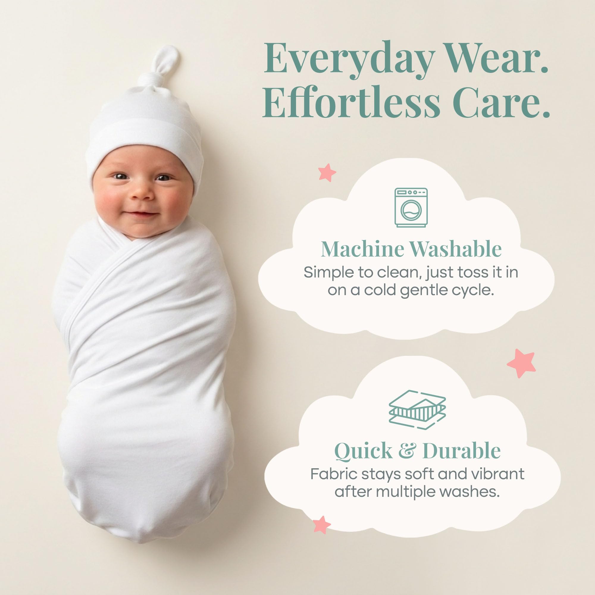 Caden Lane Manta de bambú neutro para bebés de 0 a 3 meses, manta de bambú neutro para niños y niñas